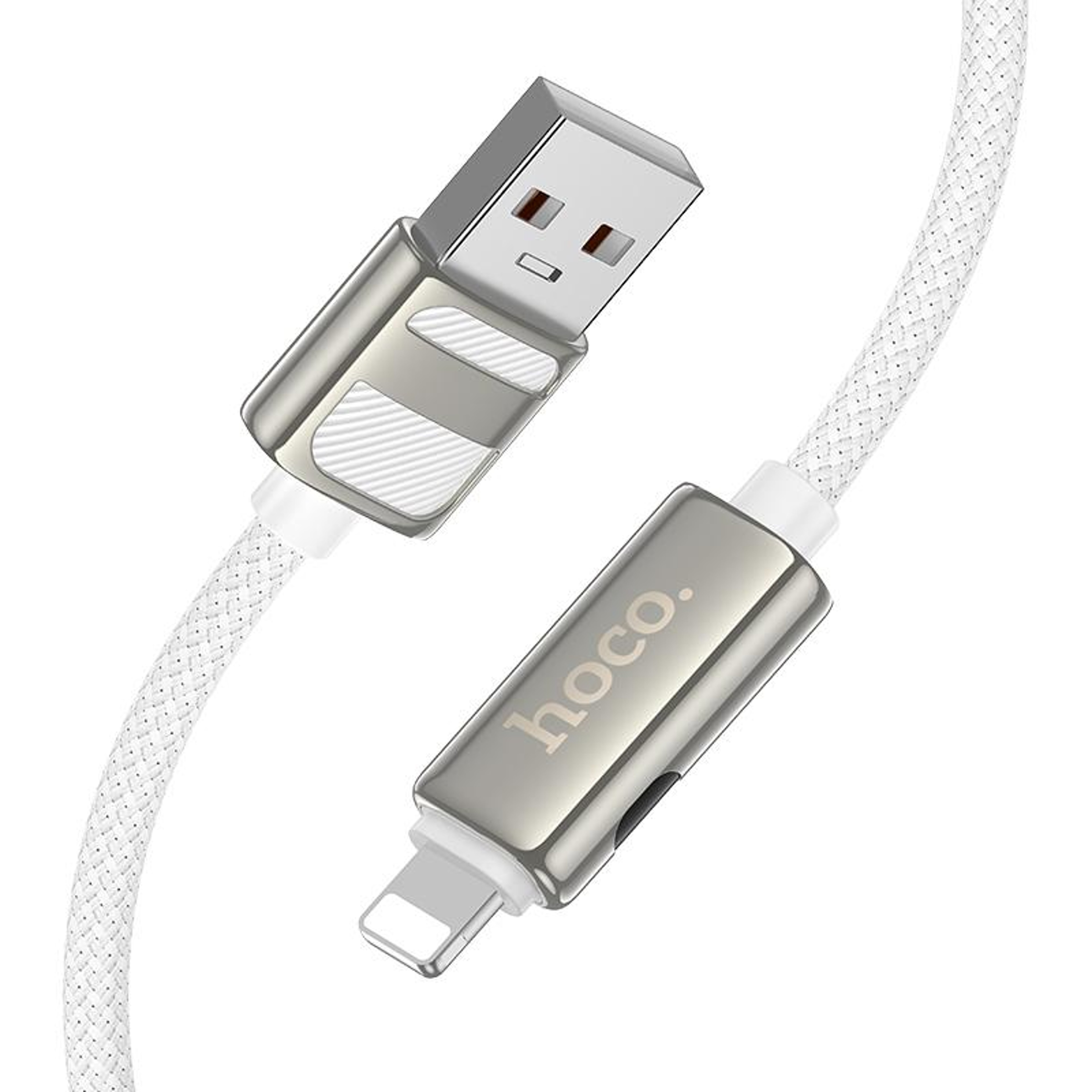 HOCO U137 Lightning Charging Cable with Digital Power Display, 2.4A Fast Charge & Data Sync, 1.2m – view 4
