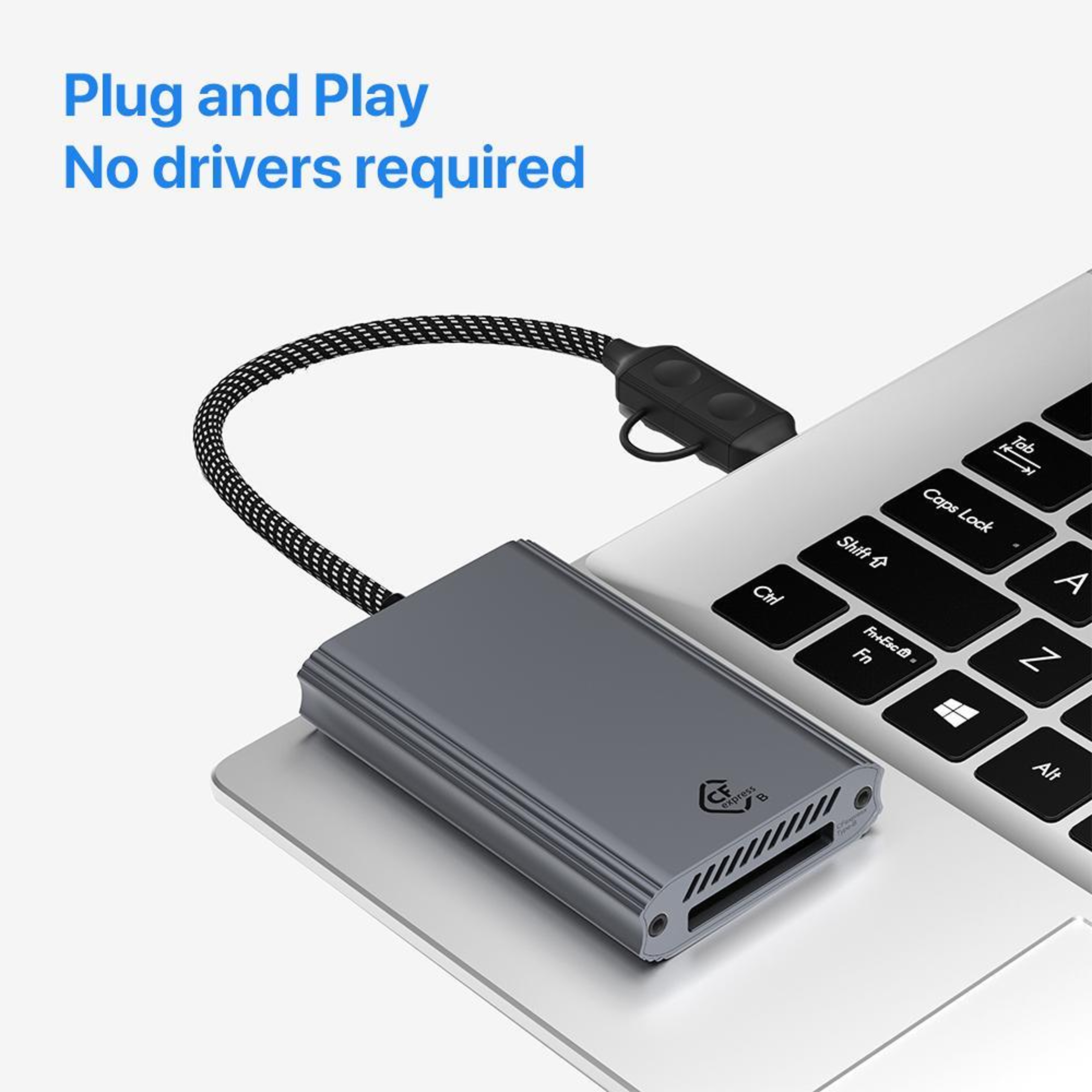 CFexpress Type B USB-C Card Reader 10Gbps High-Speed Memory Card Adapter – view 3