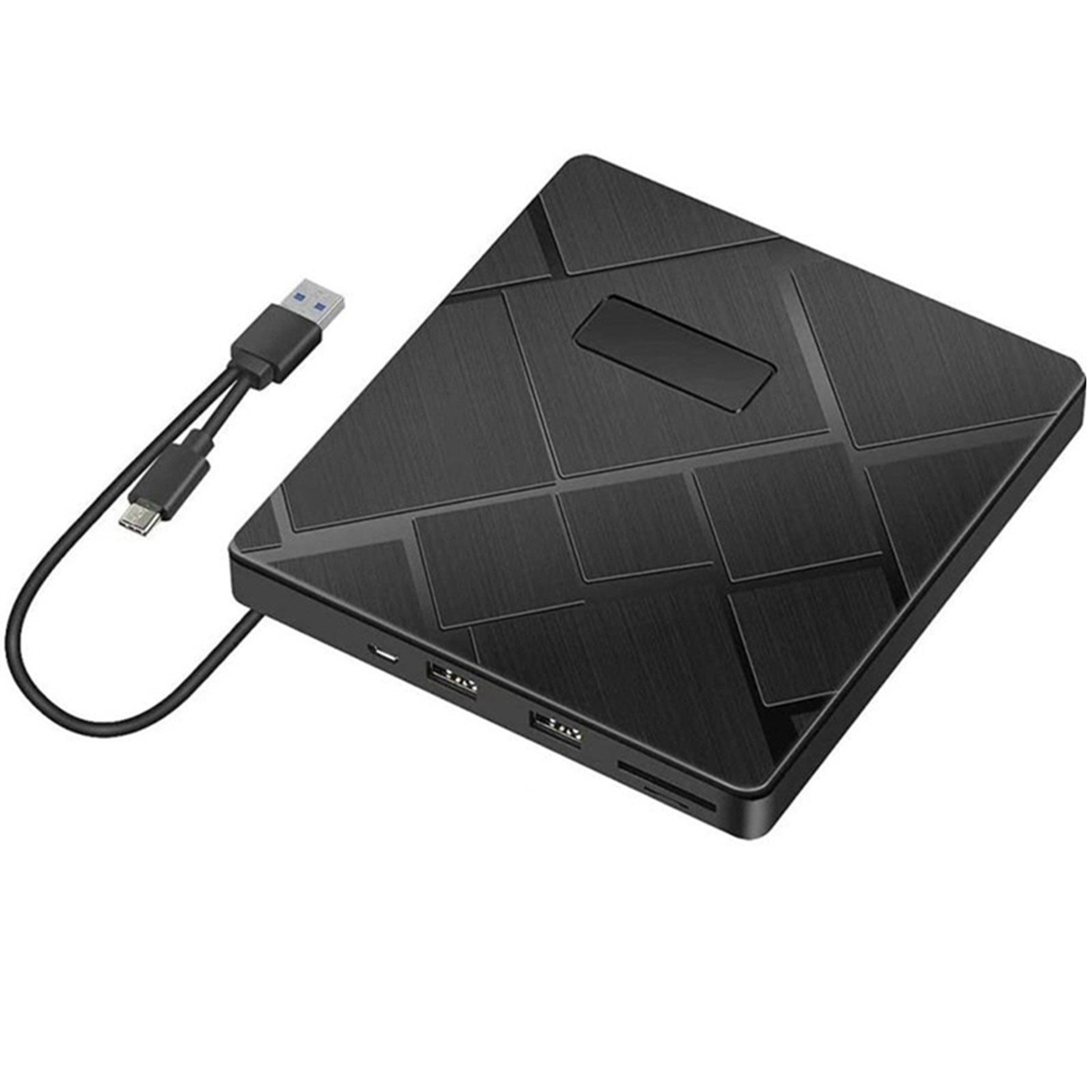 Ultra-Slim External DVD Drive USB 3.0 Type-C CD DVD Reader Writer & Burner Hub – view 2
