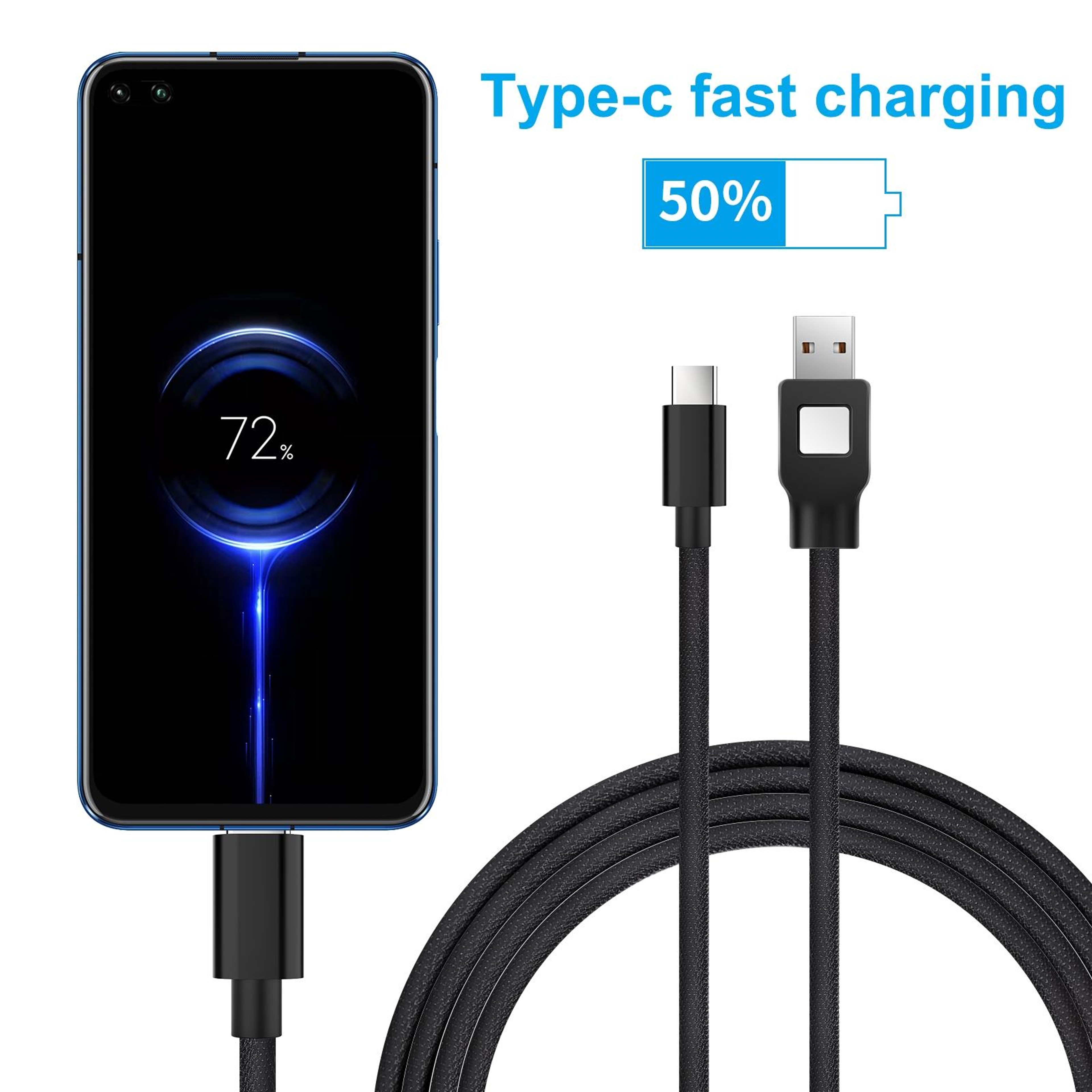 ZF170 1.2m USB to Type-C Charging Data Cable with Bluetooth Transmitter Function – view 4