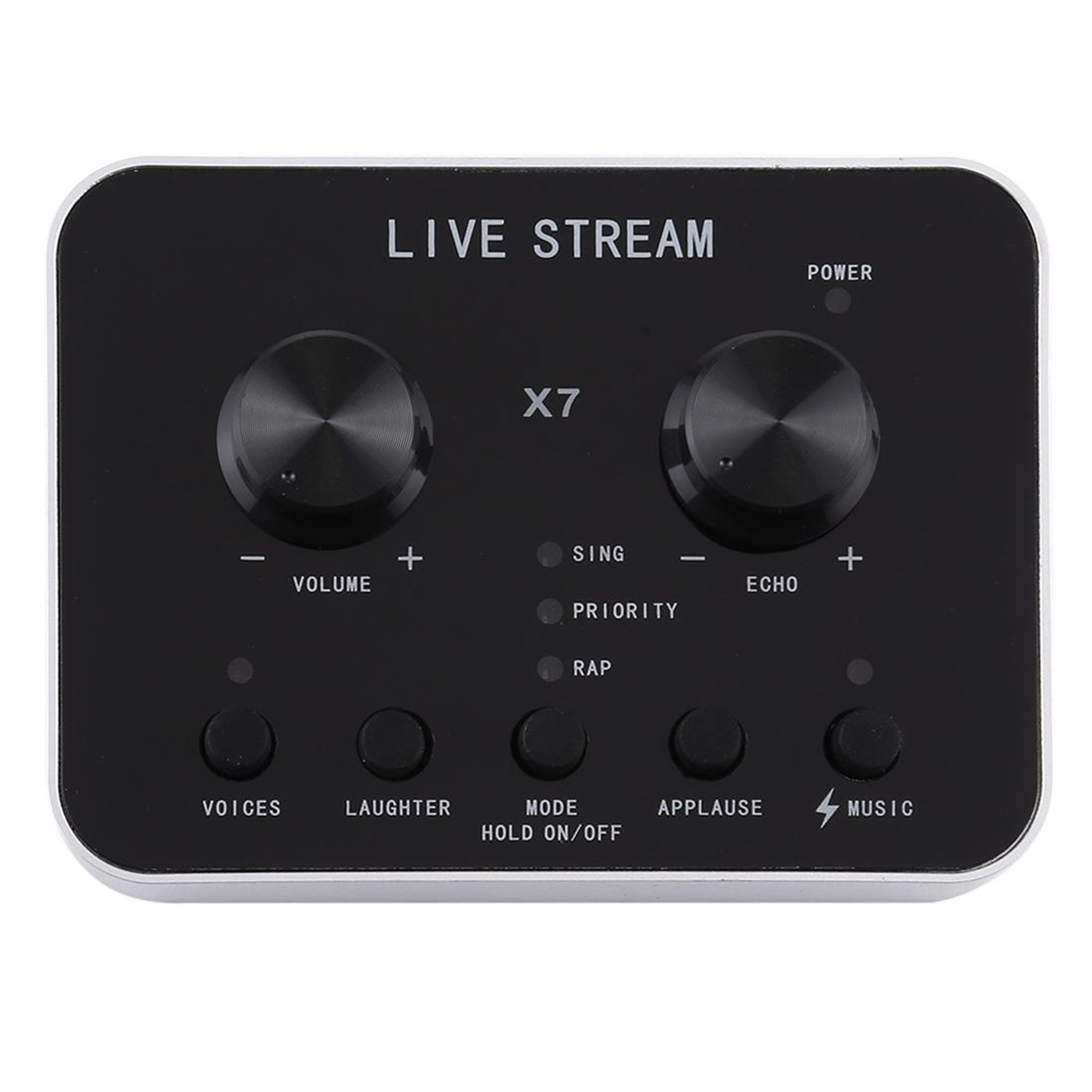 X7 Live Broadcast USB Sound Card Headset Microphone for Streaming & Karaoke – view 2
