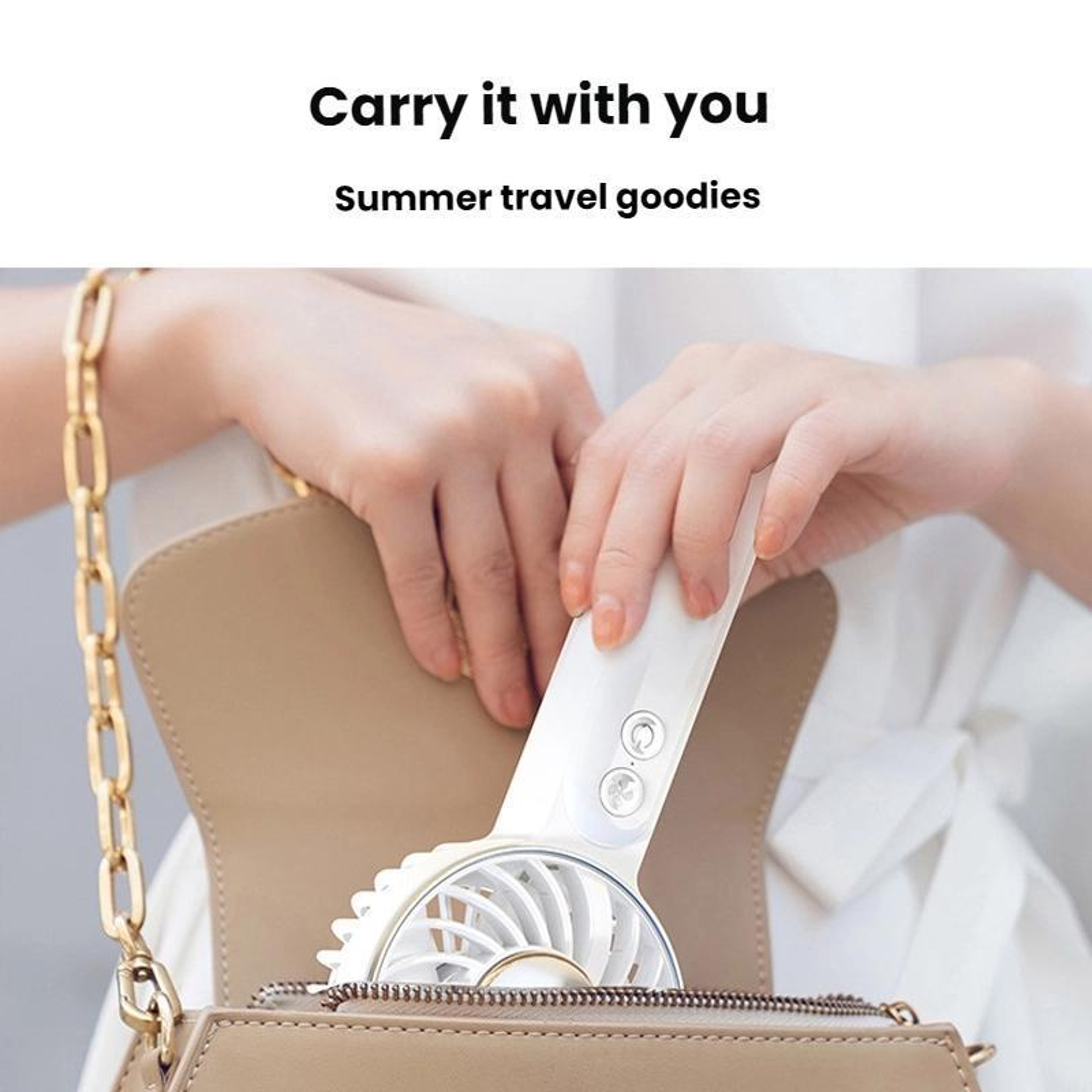 WT25 Portable Handheld & Desktop USB Rechargeable Fan with Lanyard Clip – view 15