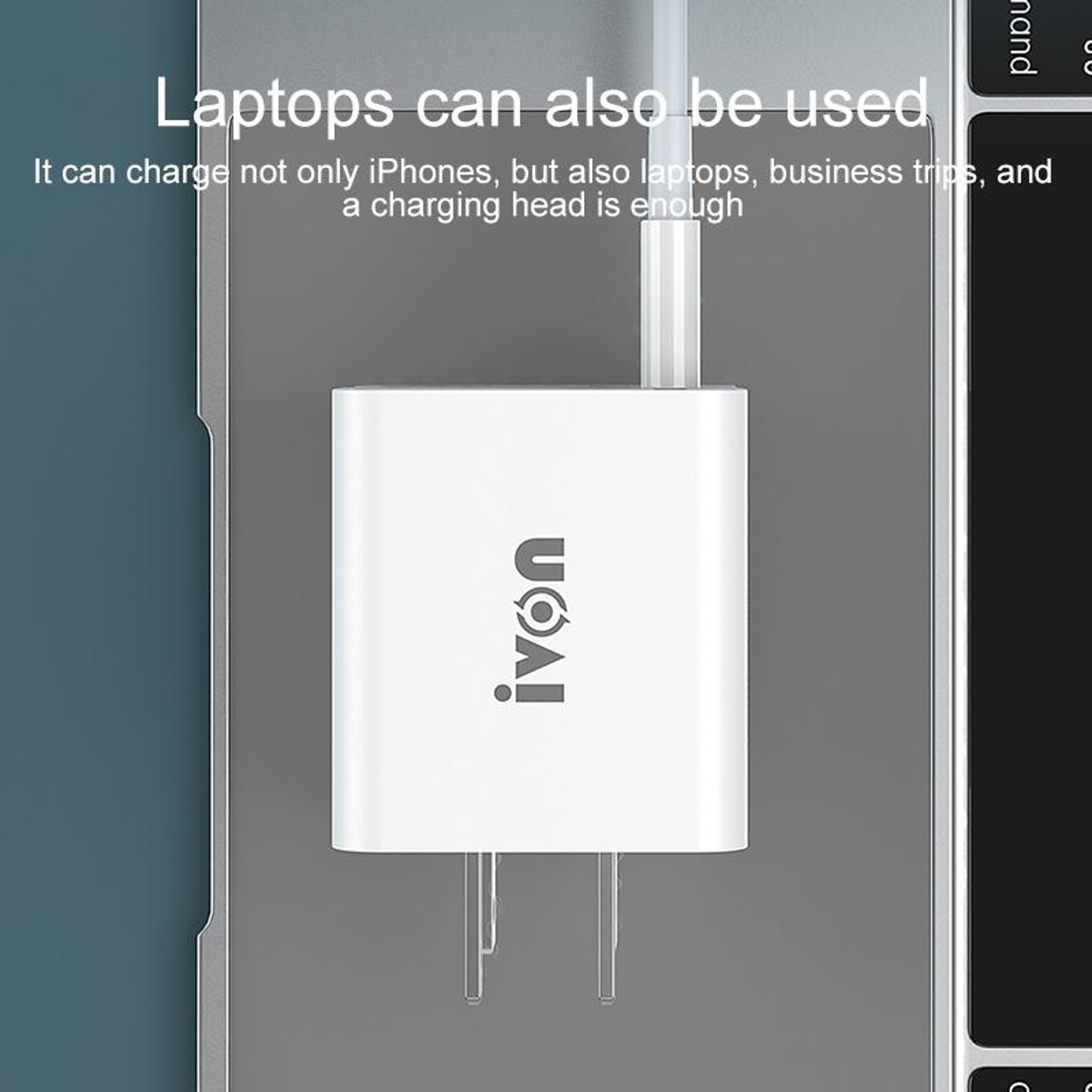 IVON AD48 18W PD Fast Charger Set with USB-C to Lightning Cable for iPhone Fast Charging – view 6