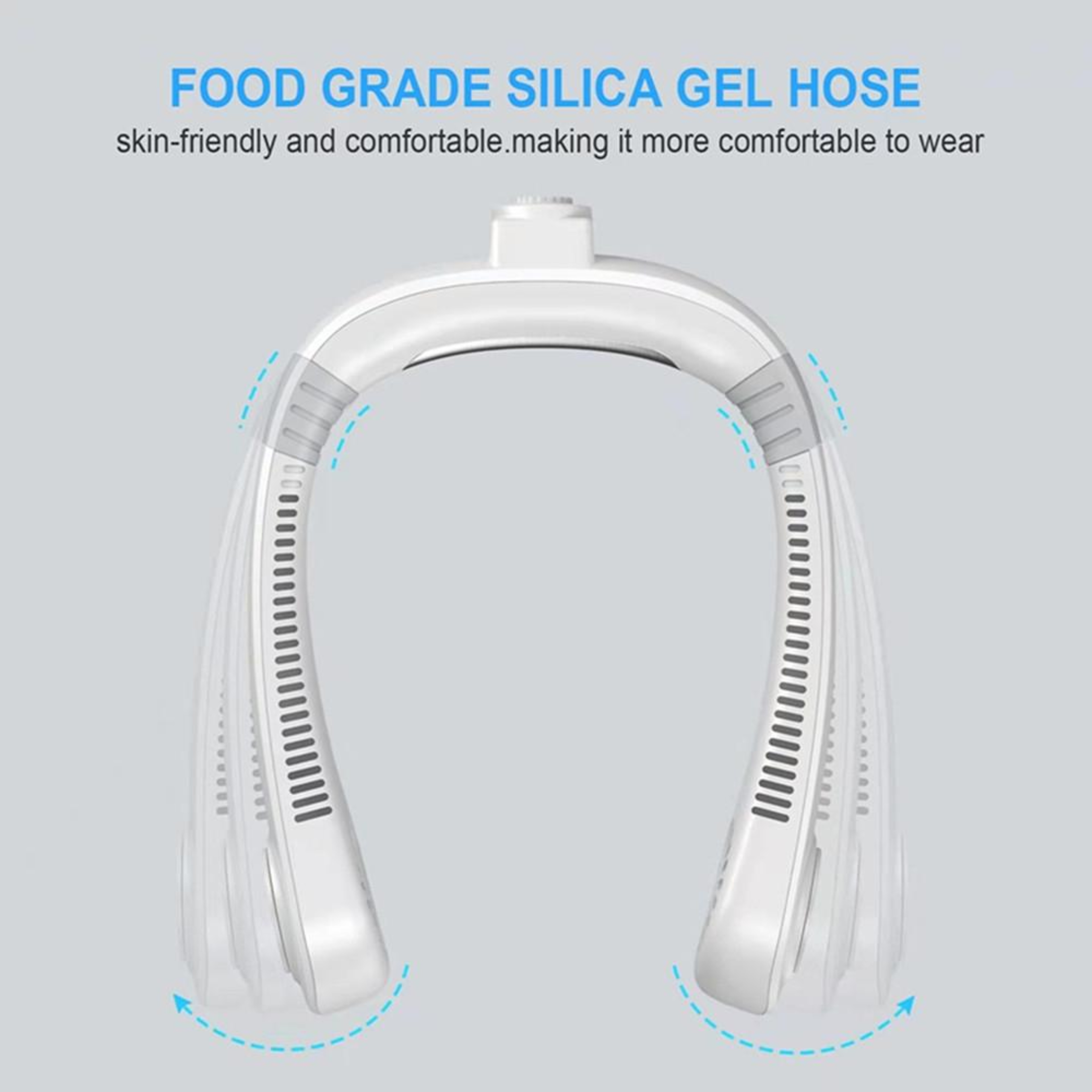 Aromatherapy Leafless Cooling Hanging Neck Fan USB Rechargeable Bladeless Neck Fan – view 8