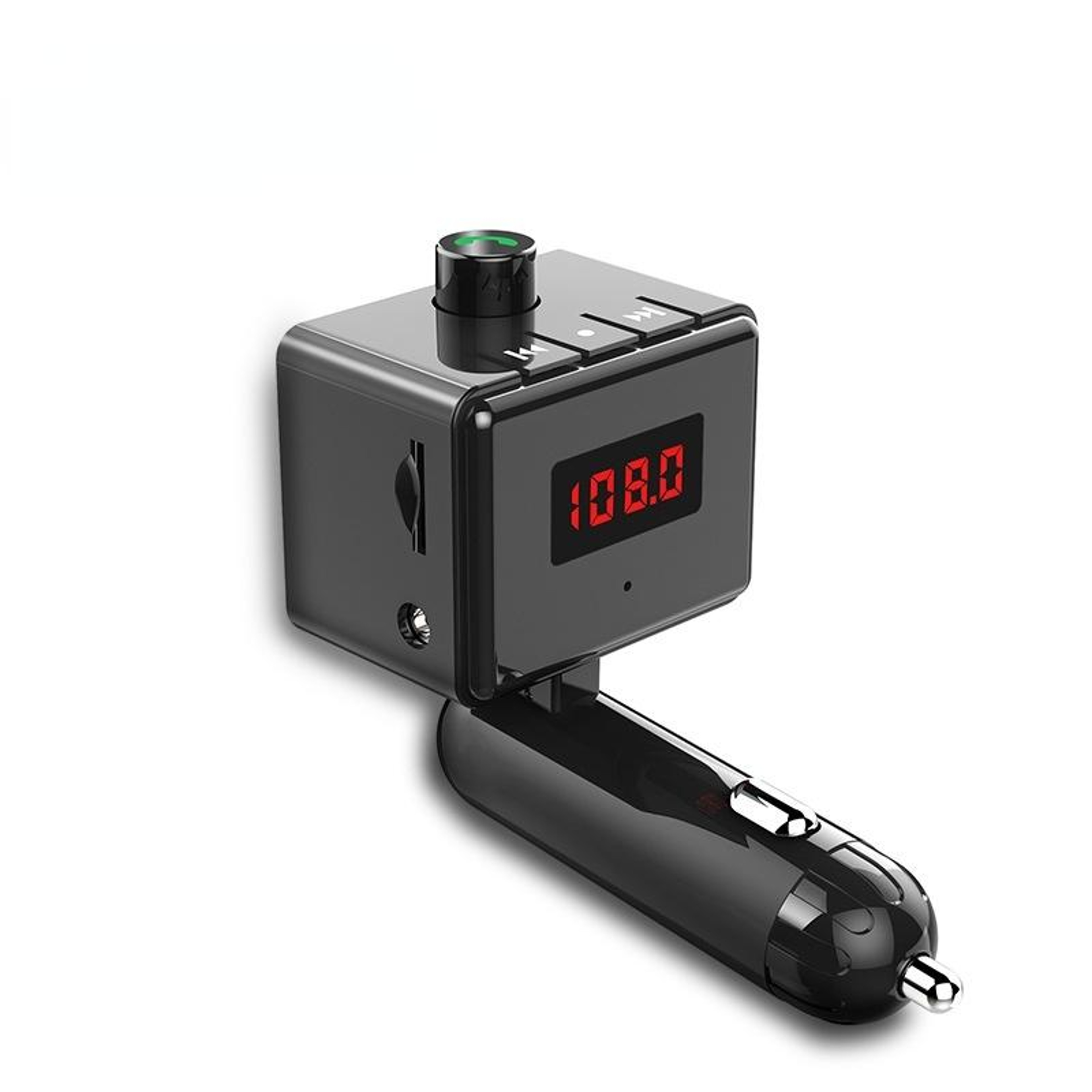 BS6 Wireless Bluetooth FM Transmitter Car Adapter with AUX MP3 Player & USB Charger – view 2
