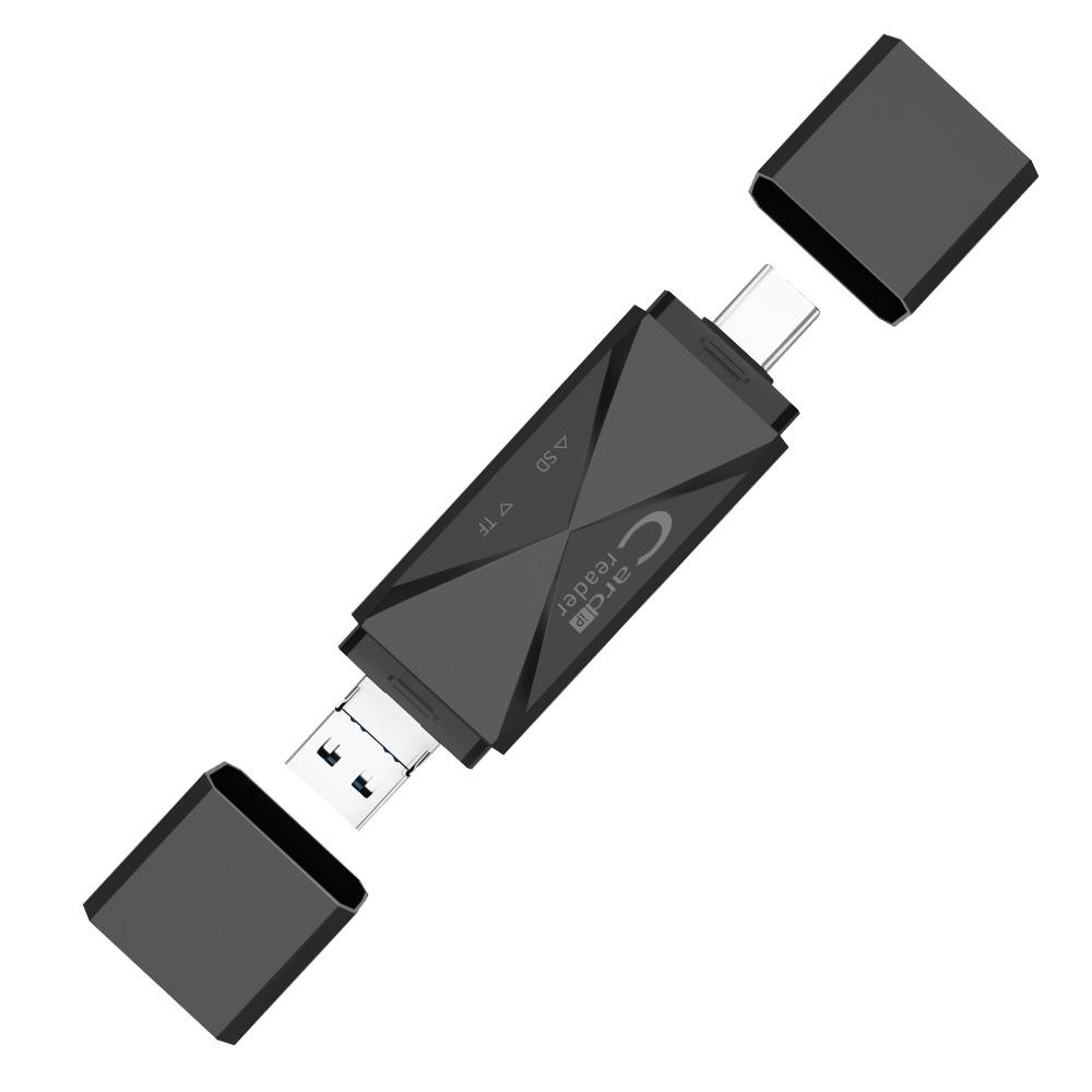 ADS-218 3-in-1 USB C SD Card Reader & Lightning Memory Card Adapter – view 1