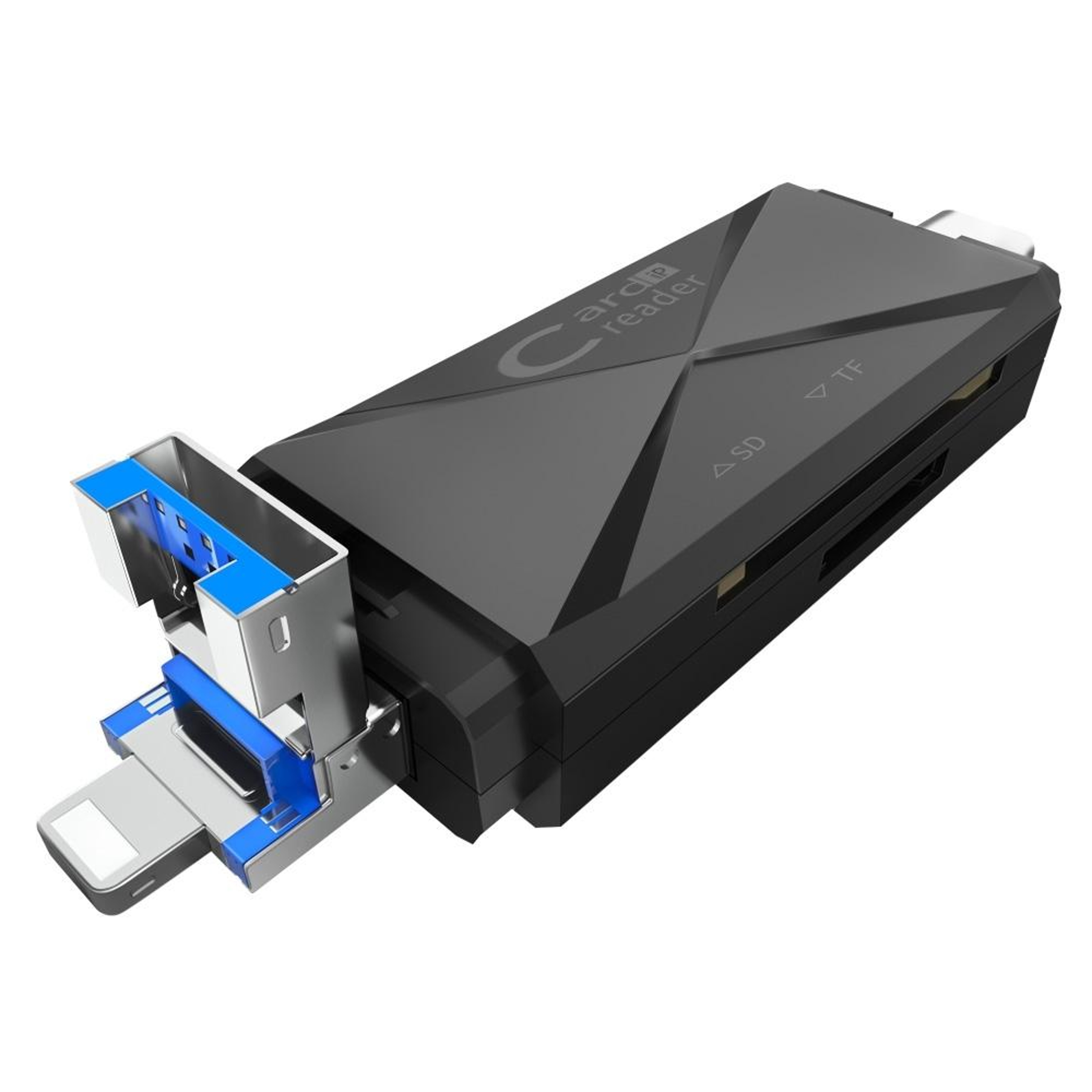 ADS-218 3-in-1 USB C SD Card Reader & Lightning Memory Card Adapter – view 2