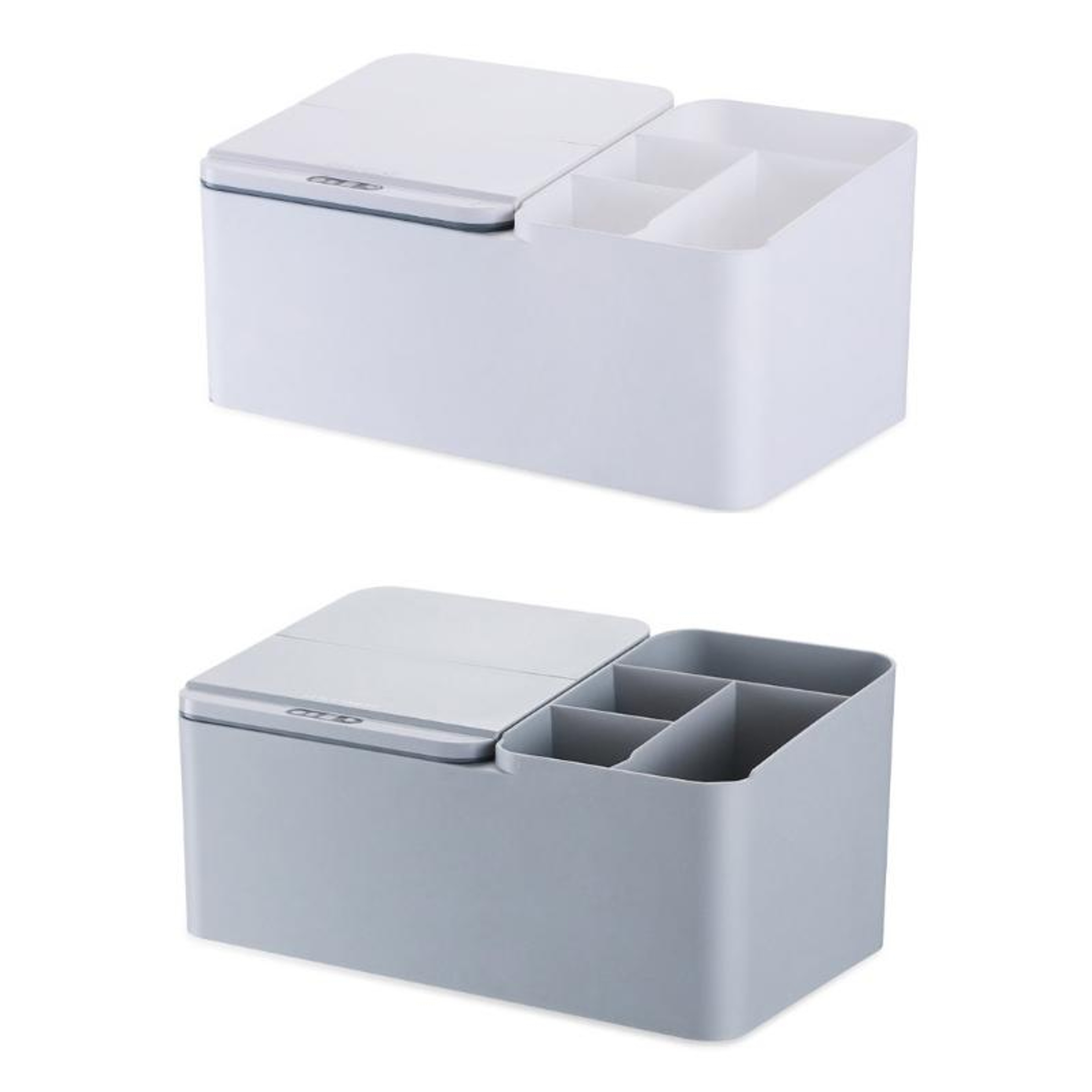 EXPED Smart Touchless Desktop Organizer Box With USB Charging  Automatic Sensor Lid 1