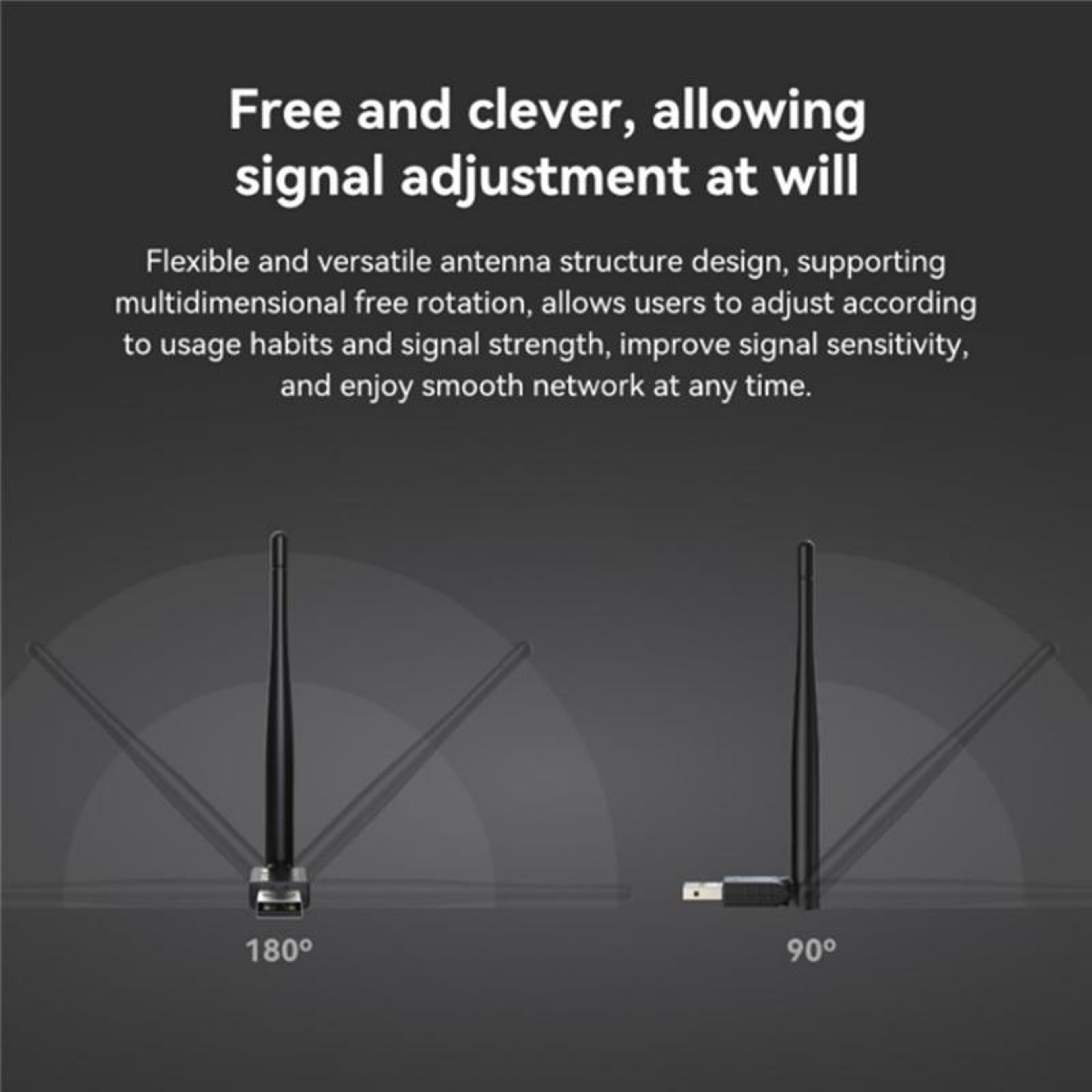 LB-LINK 150Mbps USB WiFi Adapter with 5dBi Antenna Wireless Network Receiver for PC & Laptop – view 5