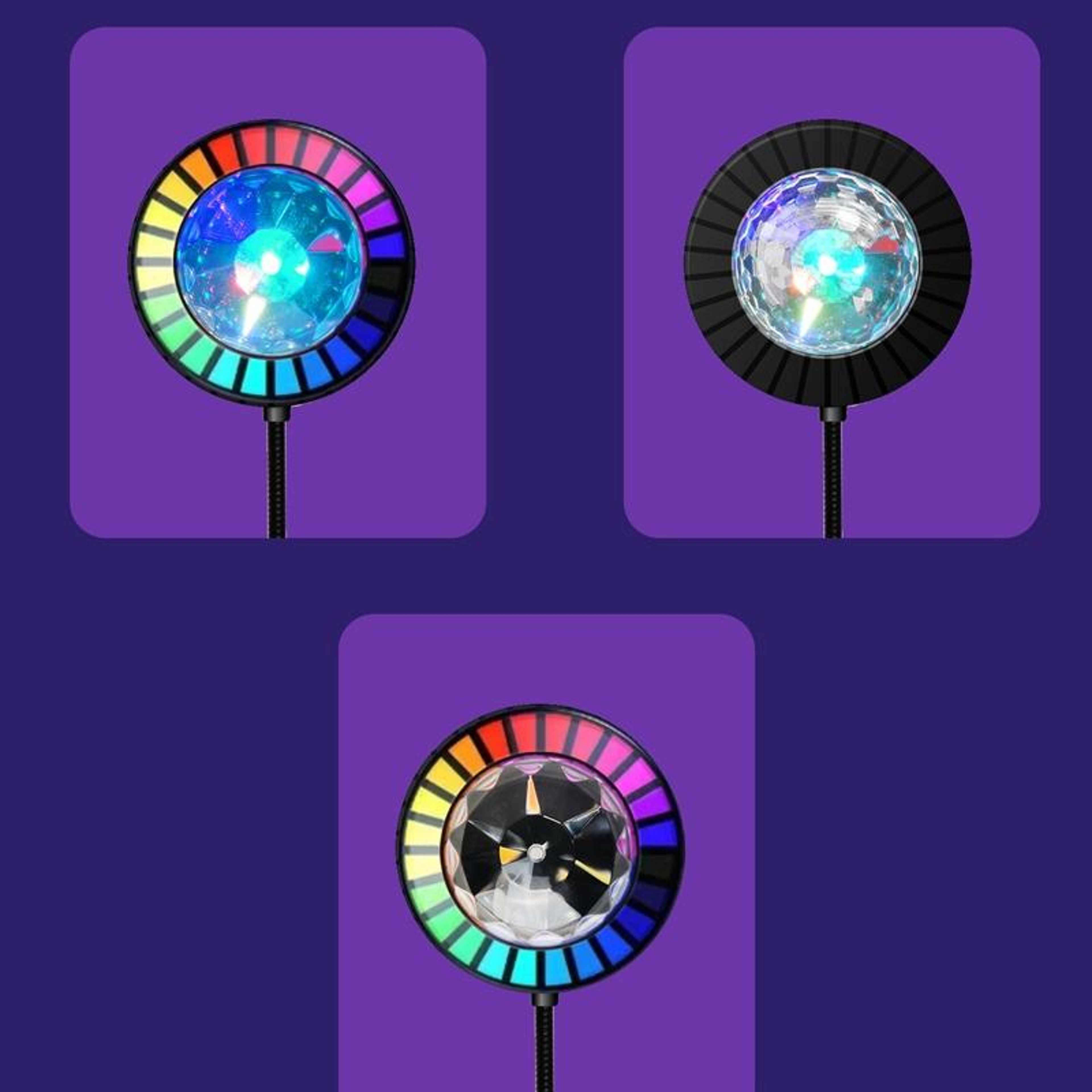 Starluxe RGB Car Star Projector USB Ambient Light with APP Control & Music Sync – view 3