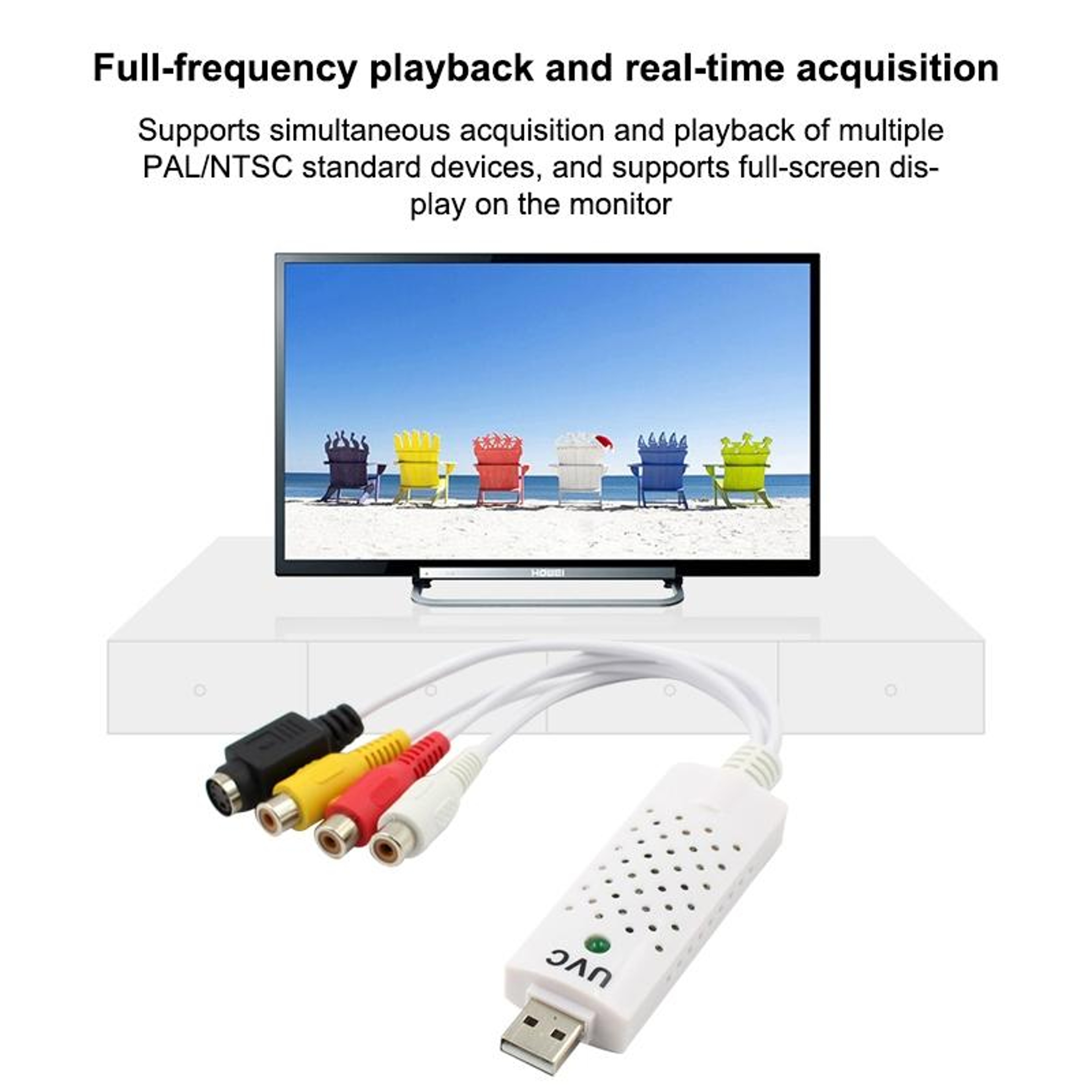 VHS to DVD USB Video Capture Card Converter with RCA & S-Video Audio Adapter – view 7