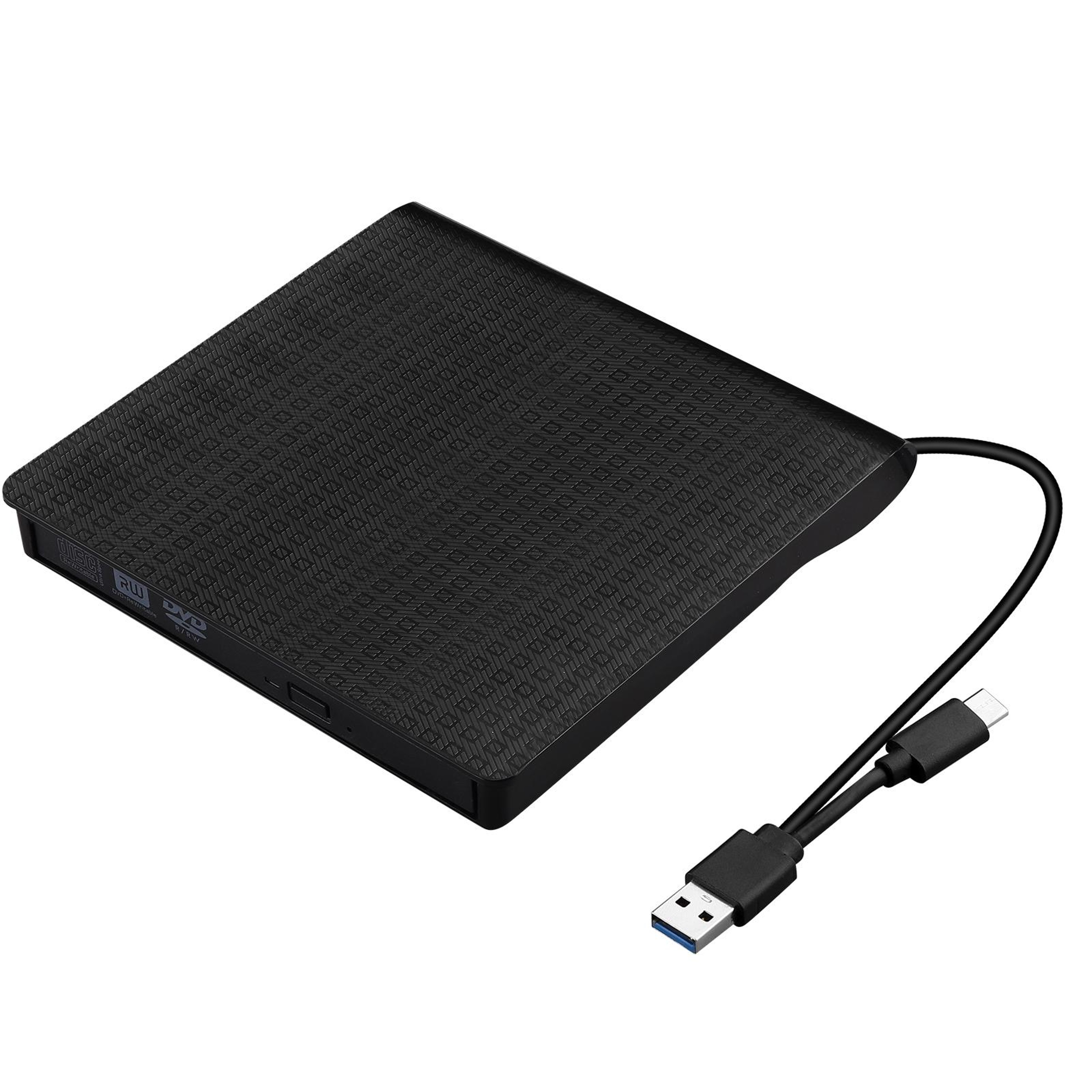 Ultra-Slim External DVD Drive USB 3.0 & Type-C CD/DVD Burner for Laptop, PC & Mac – view 3