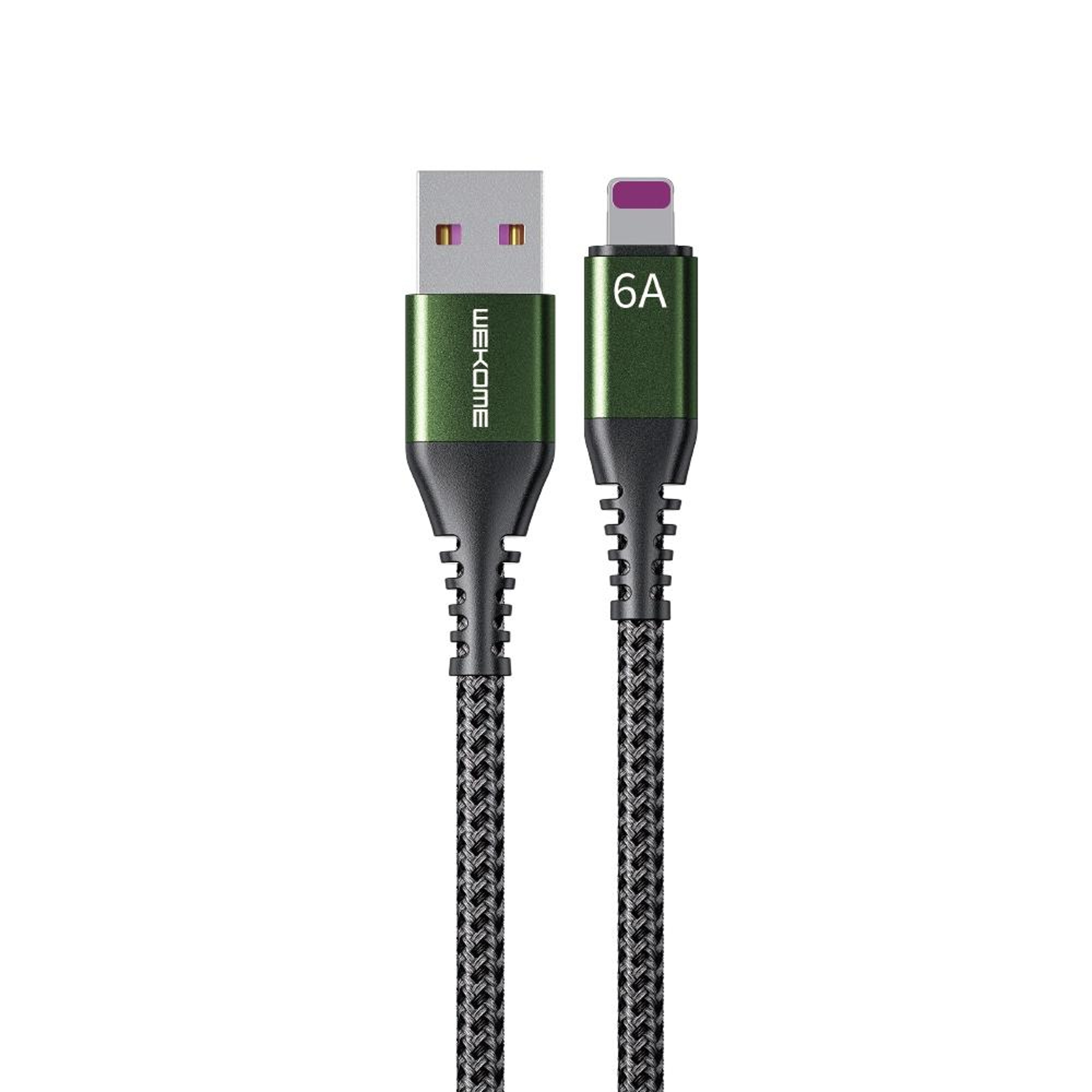 WEKOME Raython 6A Fast Charging Lightning Cable 1M Braided USB to 8 Pin Data Sync Cord – view 4