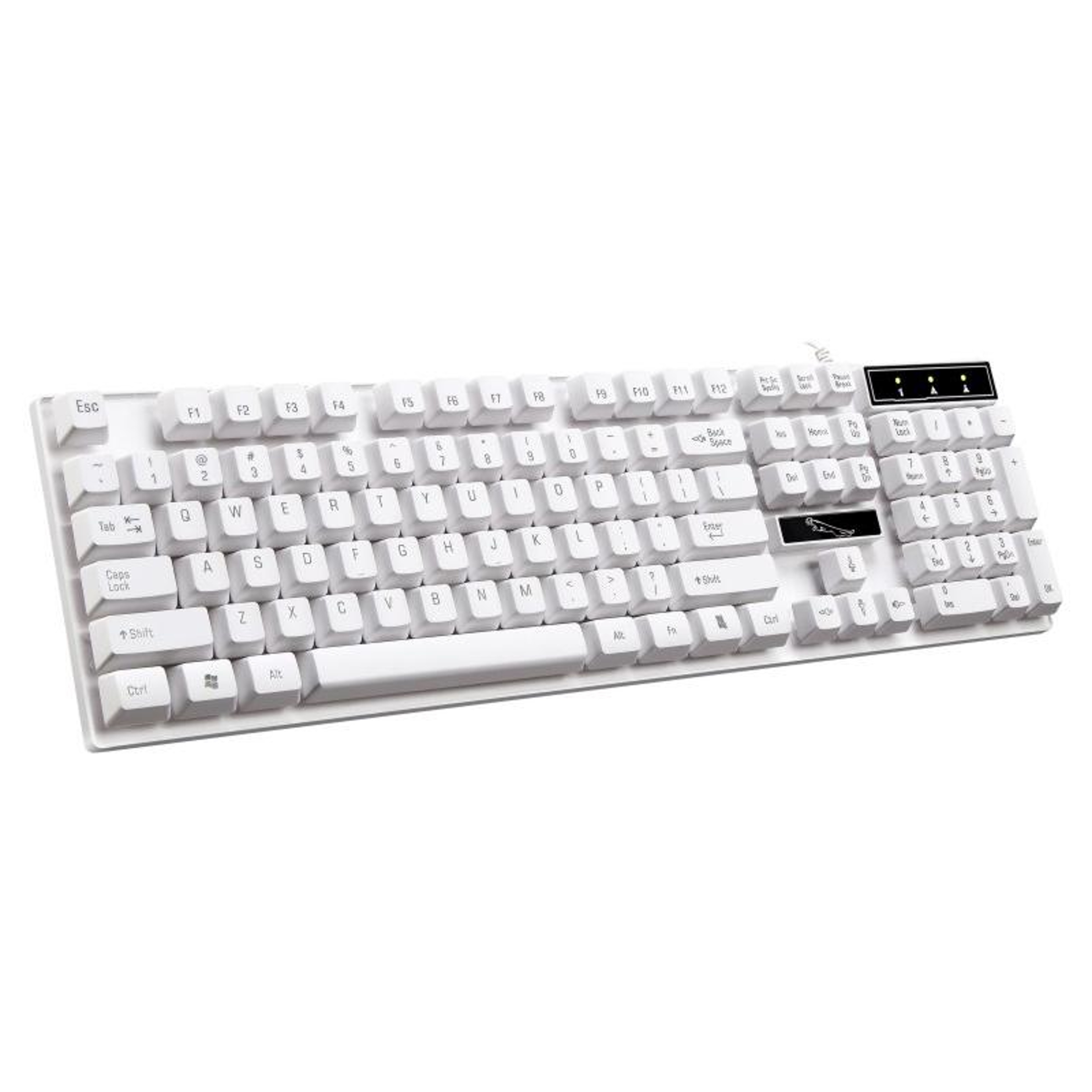 ZGB Q17 Full Size Wired Gaming Office Keyboard 104 Keys USB Keyboard for PC White – view 2