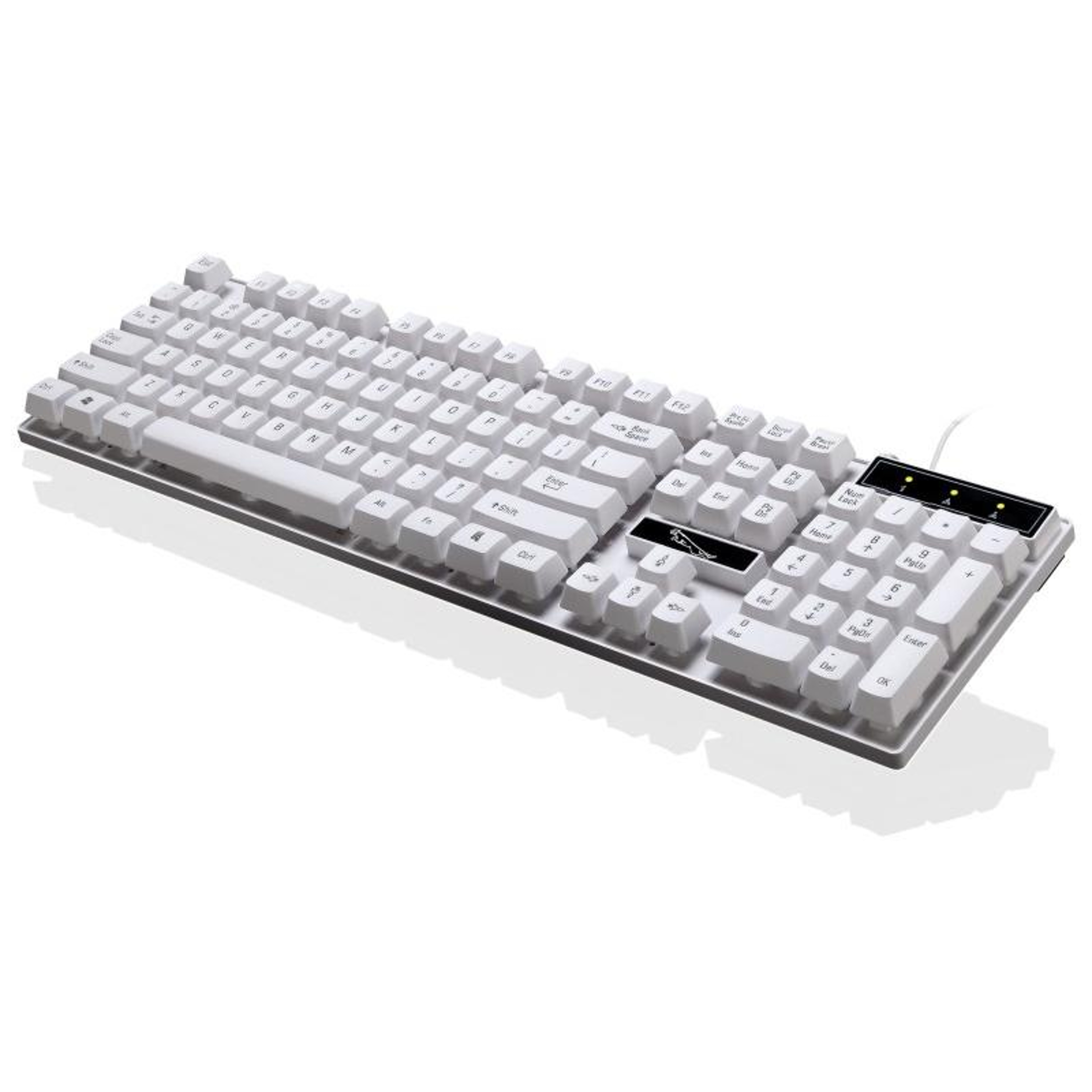 ZGB Q17 Full Size Wired Gaming Office Keyboard 104 Keys USB Keyboard for PC White – view 4