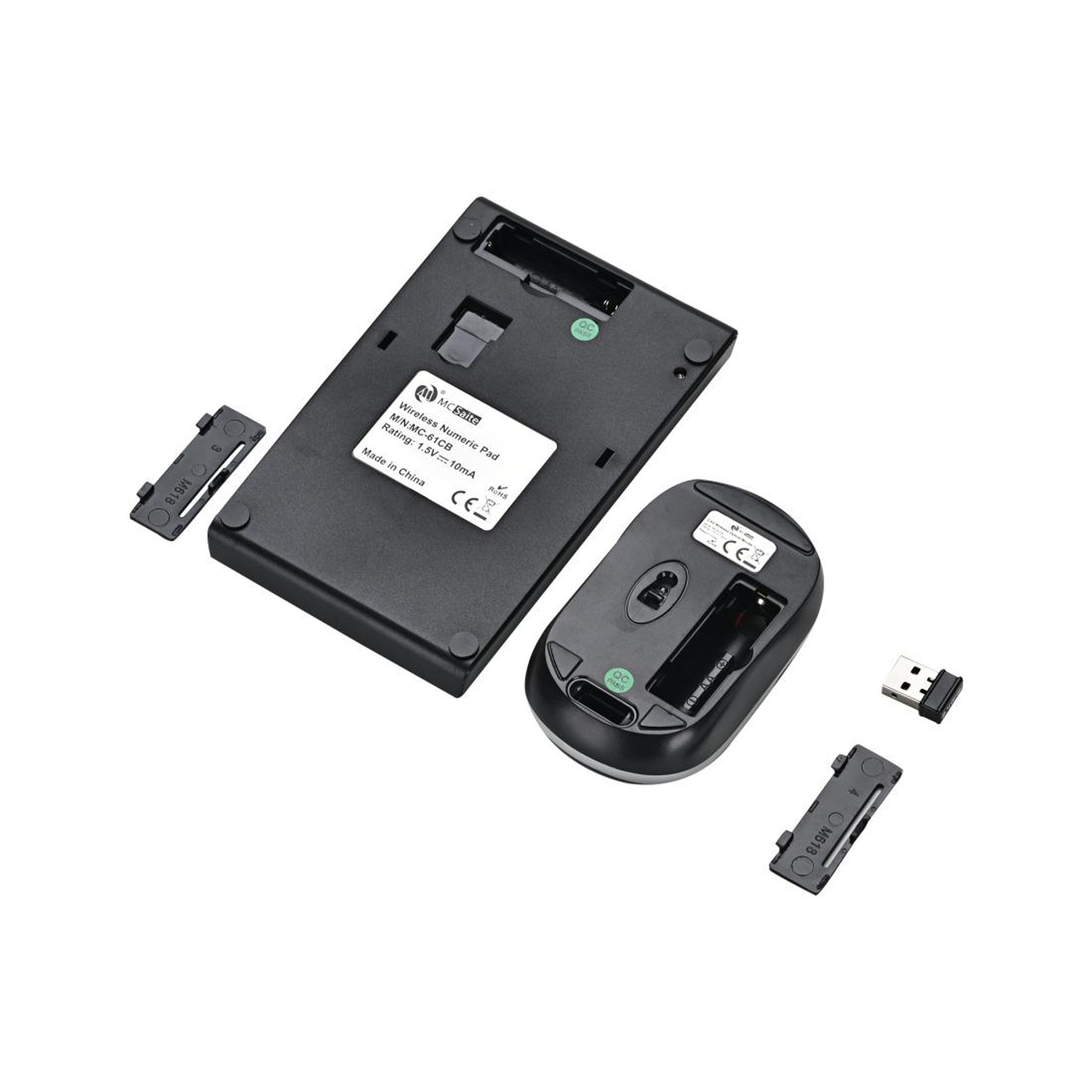 MC Saite Wireless Numeric Keypad & Mouse Combo 2.4GHz USB Receiver Set for PC & Laptop – view 5