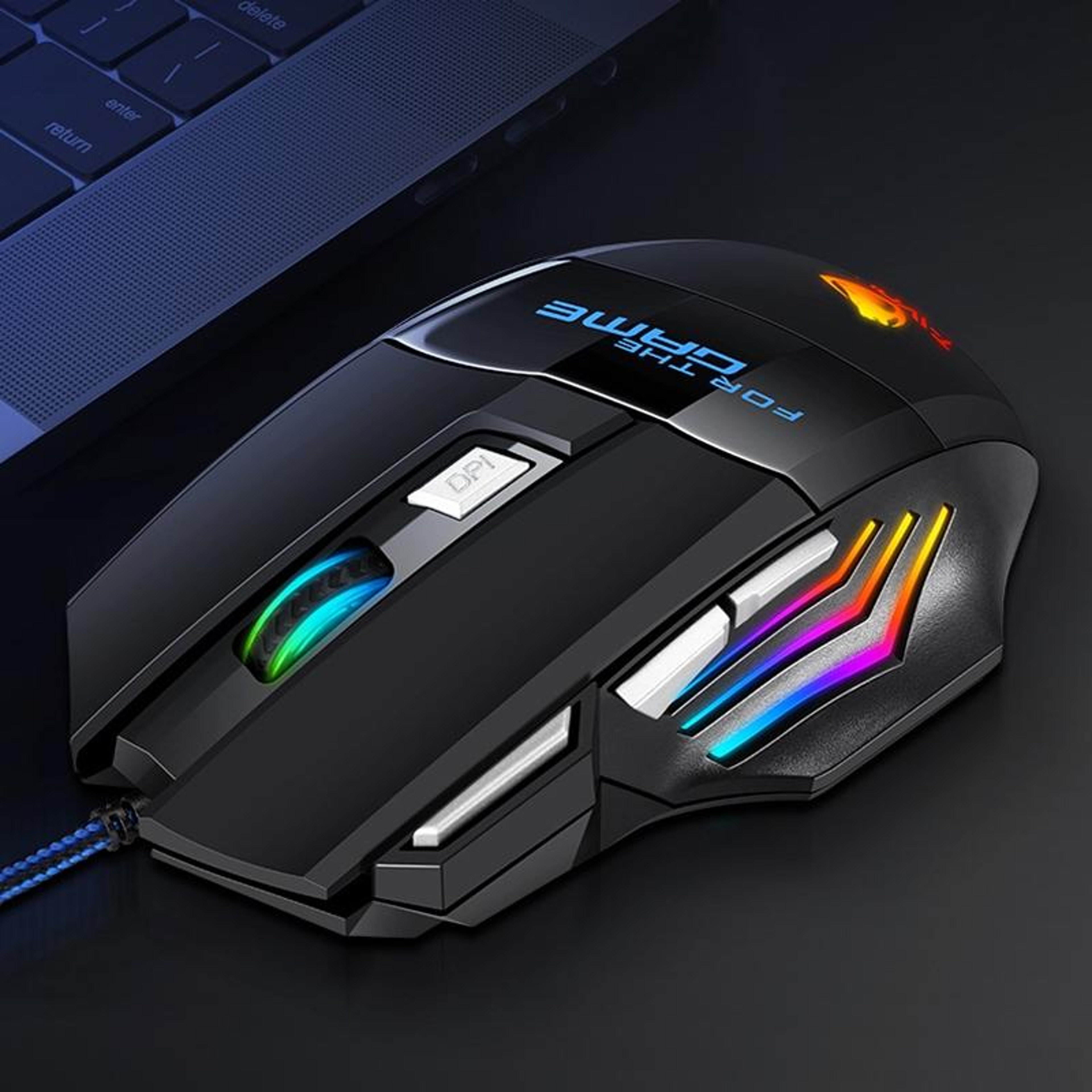 T-WOLF M1 RGB Gaming Wired Mouse with 7 Buttons and Adjustable DPI – view 2