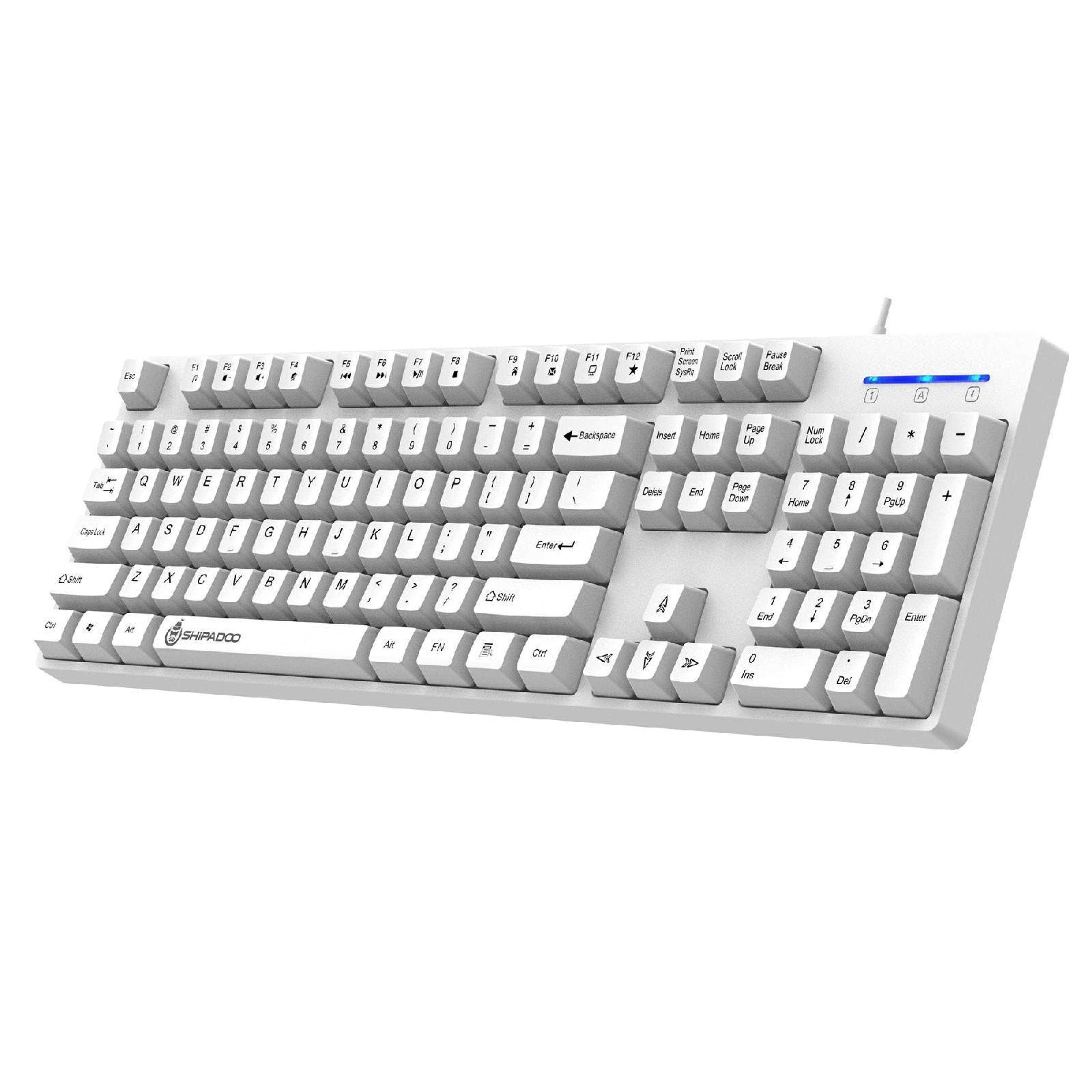 SHIPADOO K600 Ergonomic Wired Keyboard for PC & Mac Full-Size USB Office Keyboard – view 11