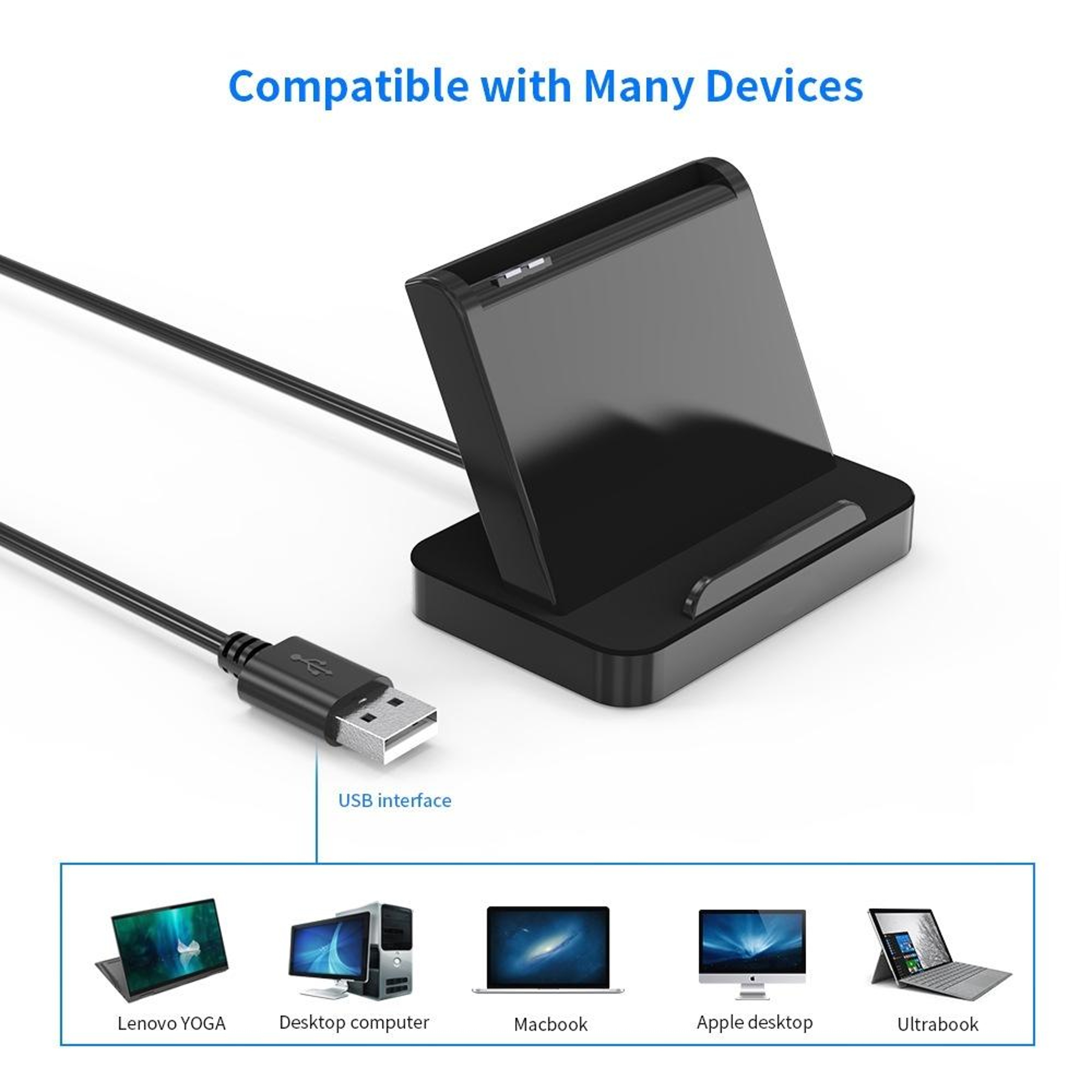 Rocketek SCR816 USB Smart Card Reader for CAC, SIM, IC & ATM Cards – view 5