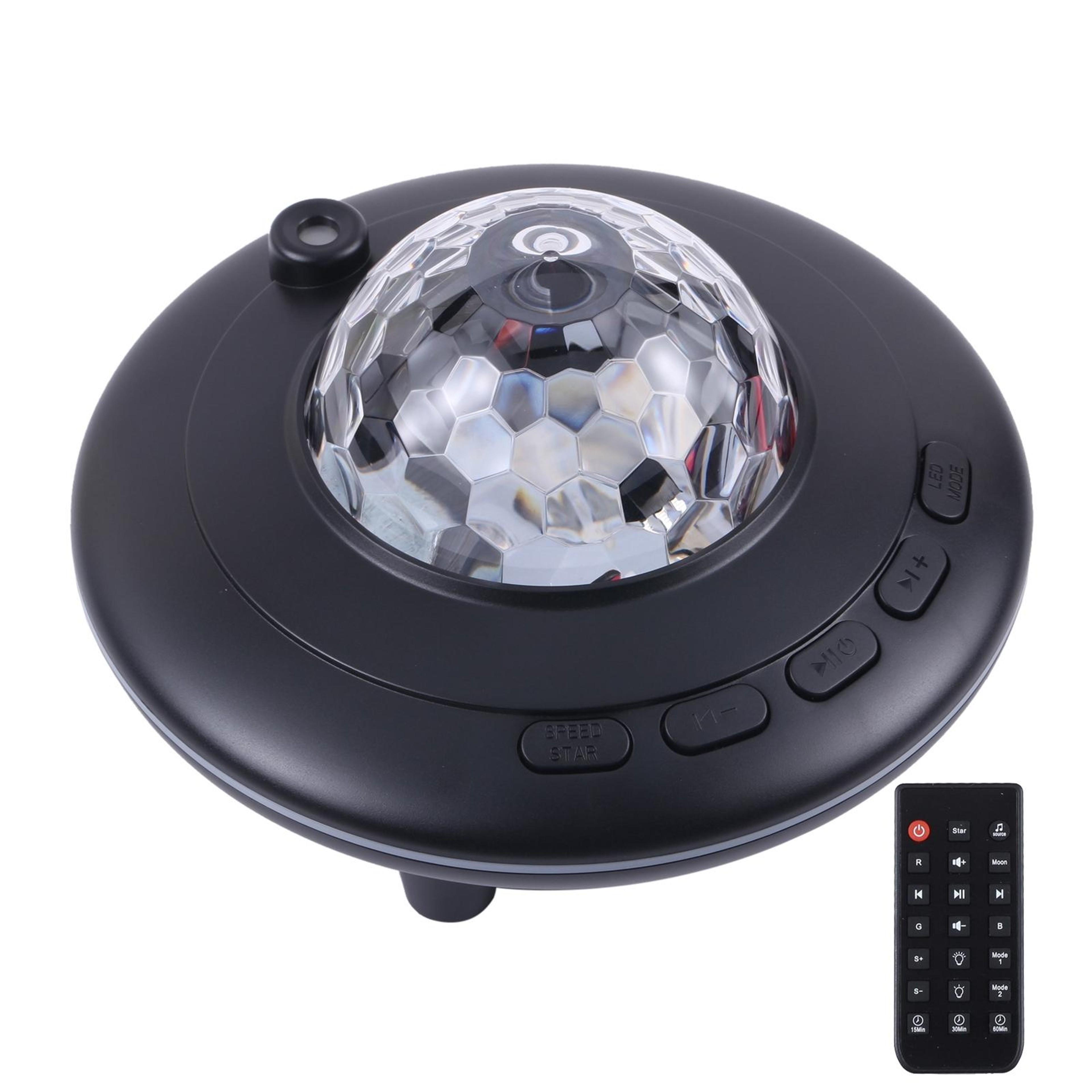 Aurora Galaxy Music Projector Night Light with Bluetooth Speaker & Remote Control – view 1