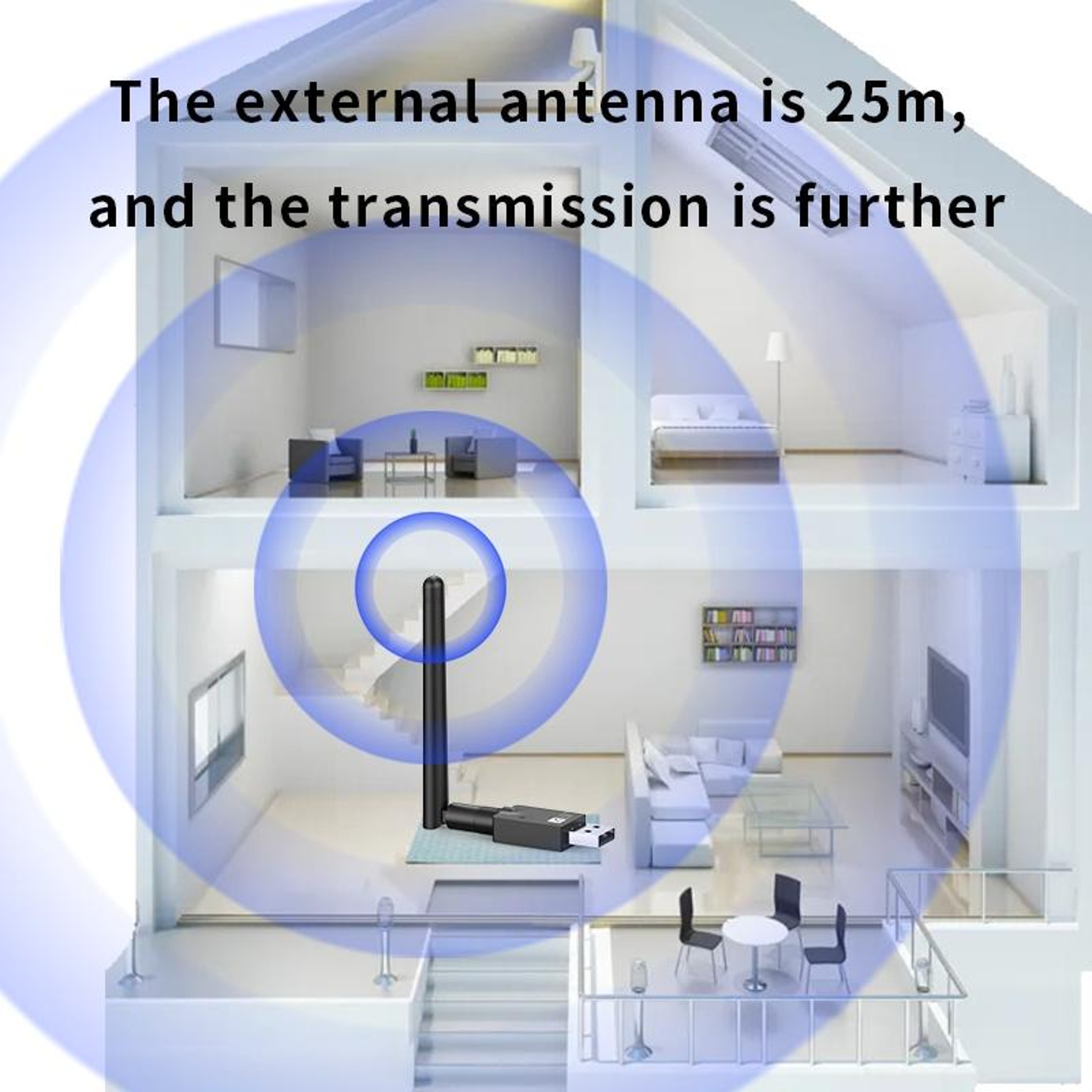 Qualcomm Bluetooth 5.2 Audio Transmitter with aptX Low Latency for TV, PC, PS5 & Mac – view 8