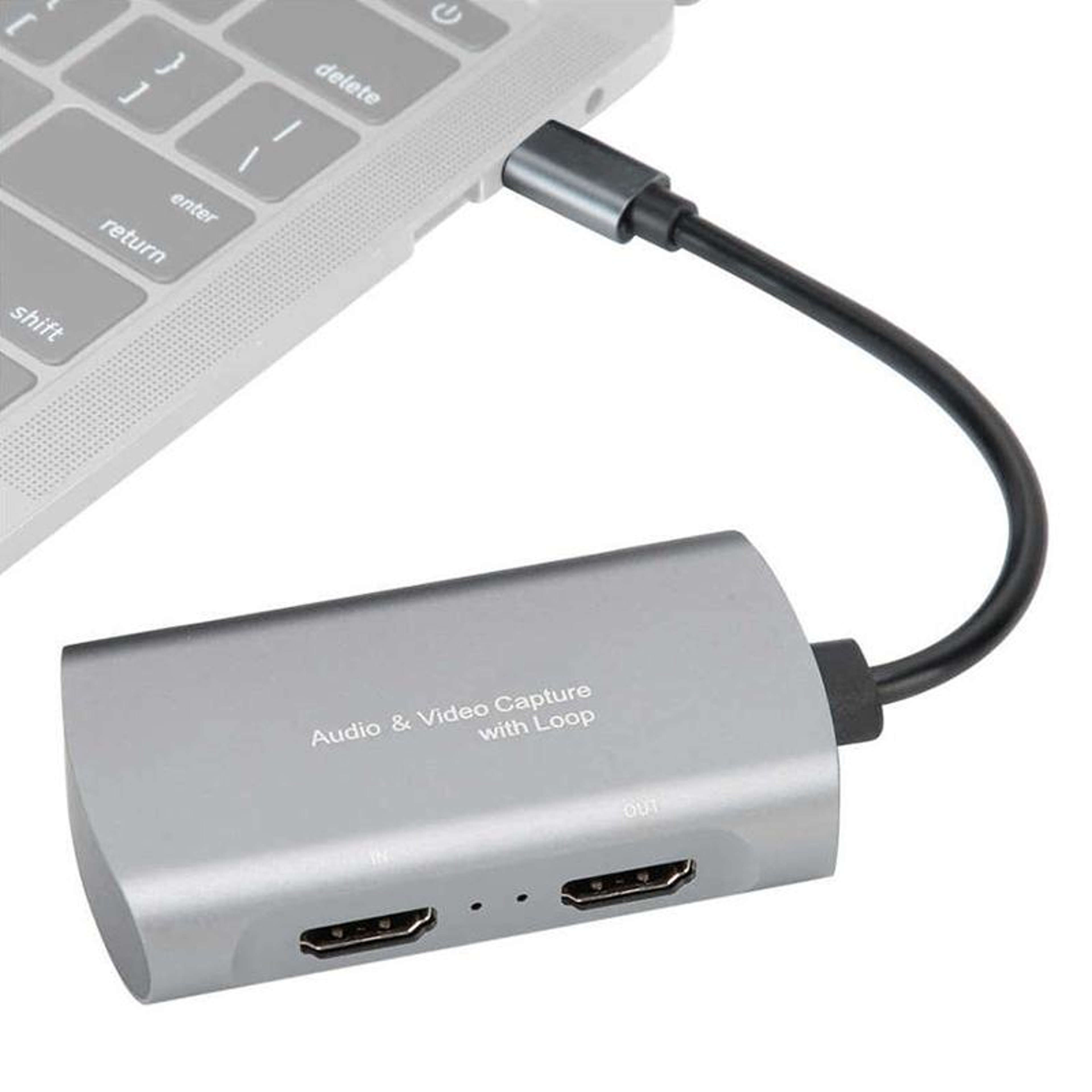 4K HDMI Video Capture Card with Type-C Loop Output for Streaming, Gaming & Recording – view 1