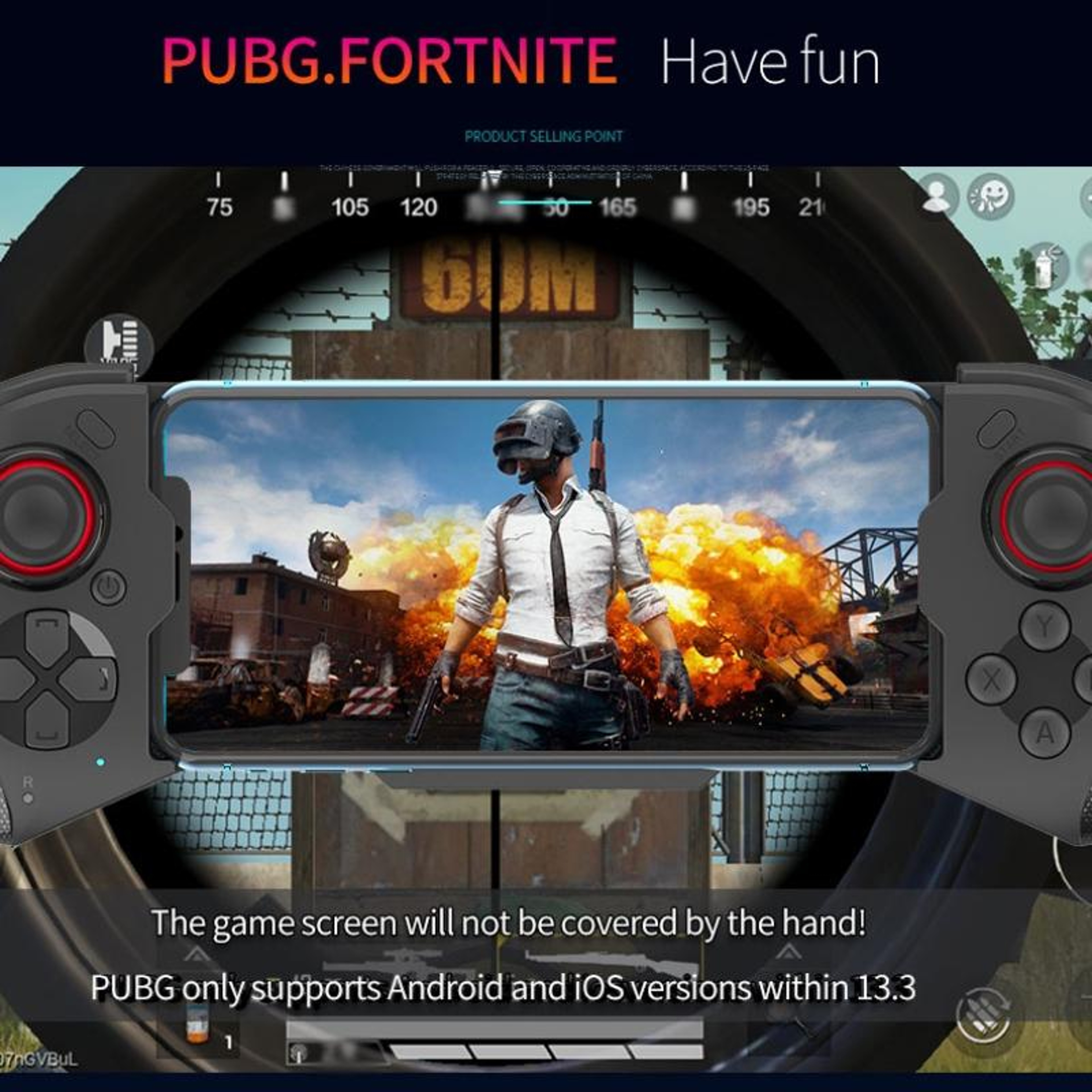 MOCUTE 060 Bluetooth Mobile Gaming Controller With Dual Joysticks For Android  IPhone 7
