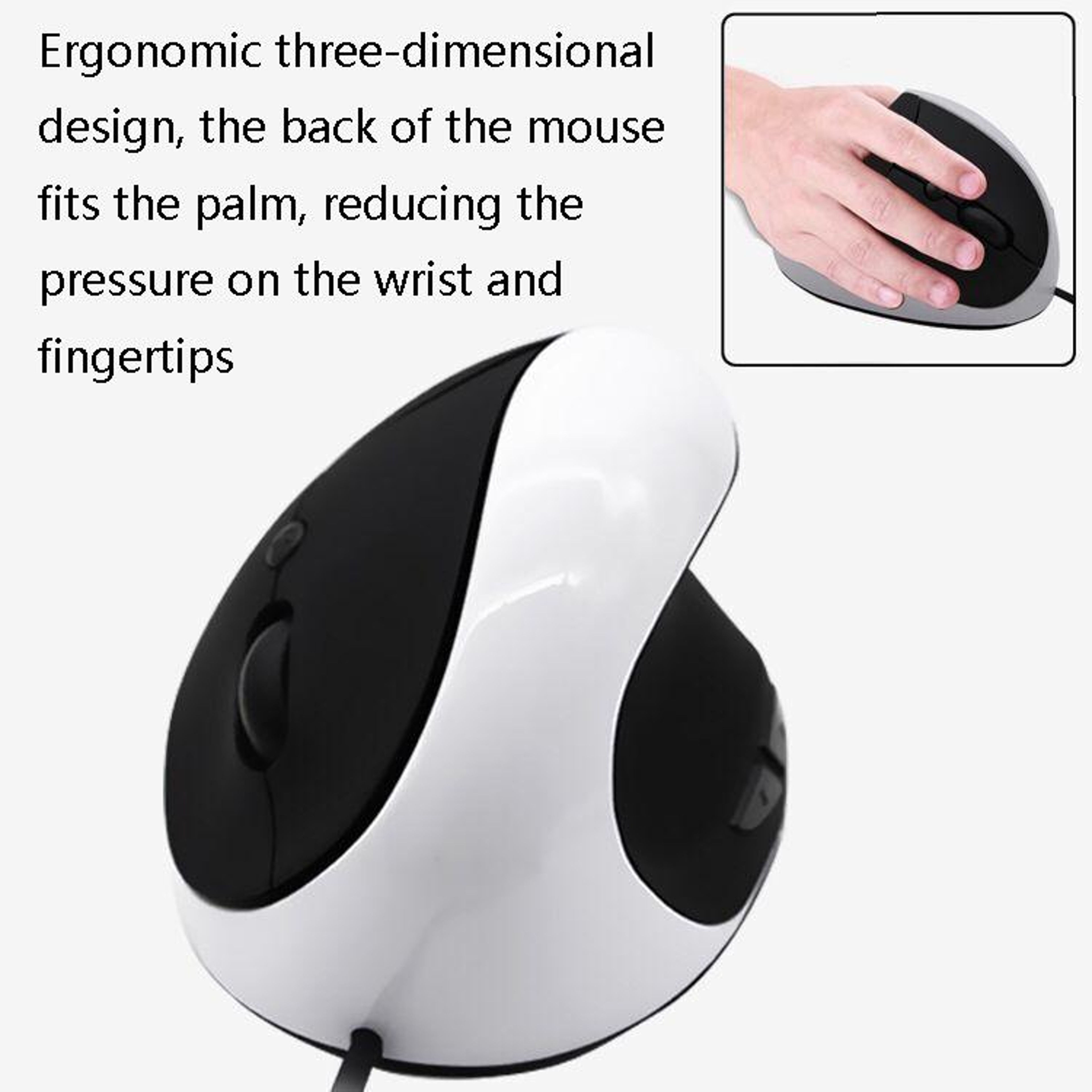JSY-05 Ergonomic Wired Vertical Mouse with 2400 DPI Precision and 6 Programmable Buttons – view 5