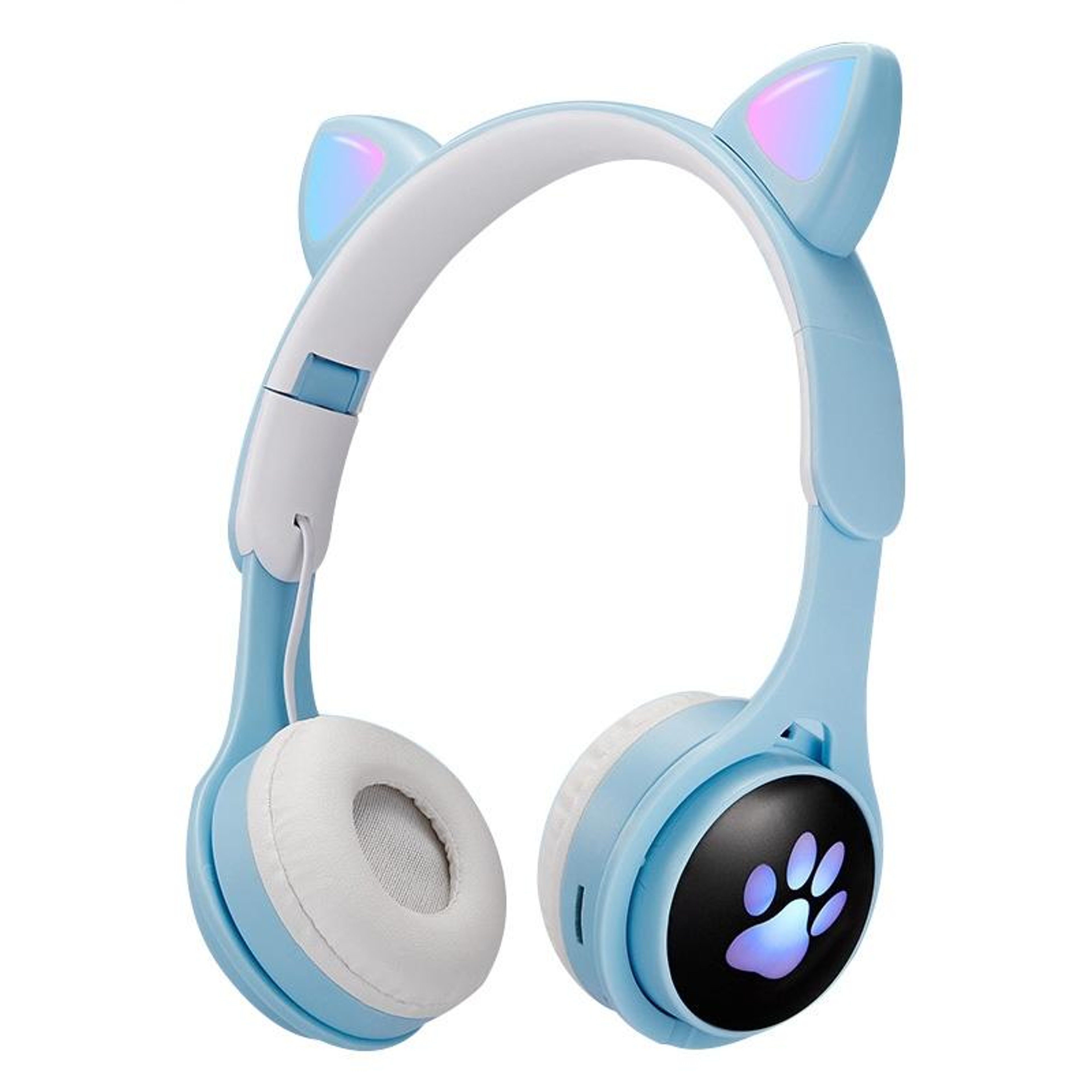 RGB Cat Ear Bluetooth Headphones With LED Lights Foldable Wireless Gaming Headset  TF Card Support 7