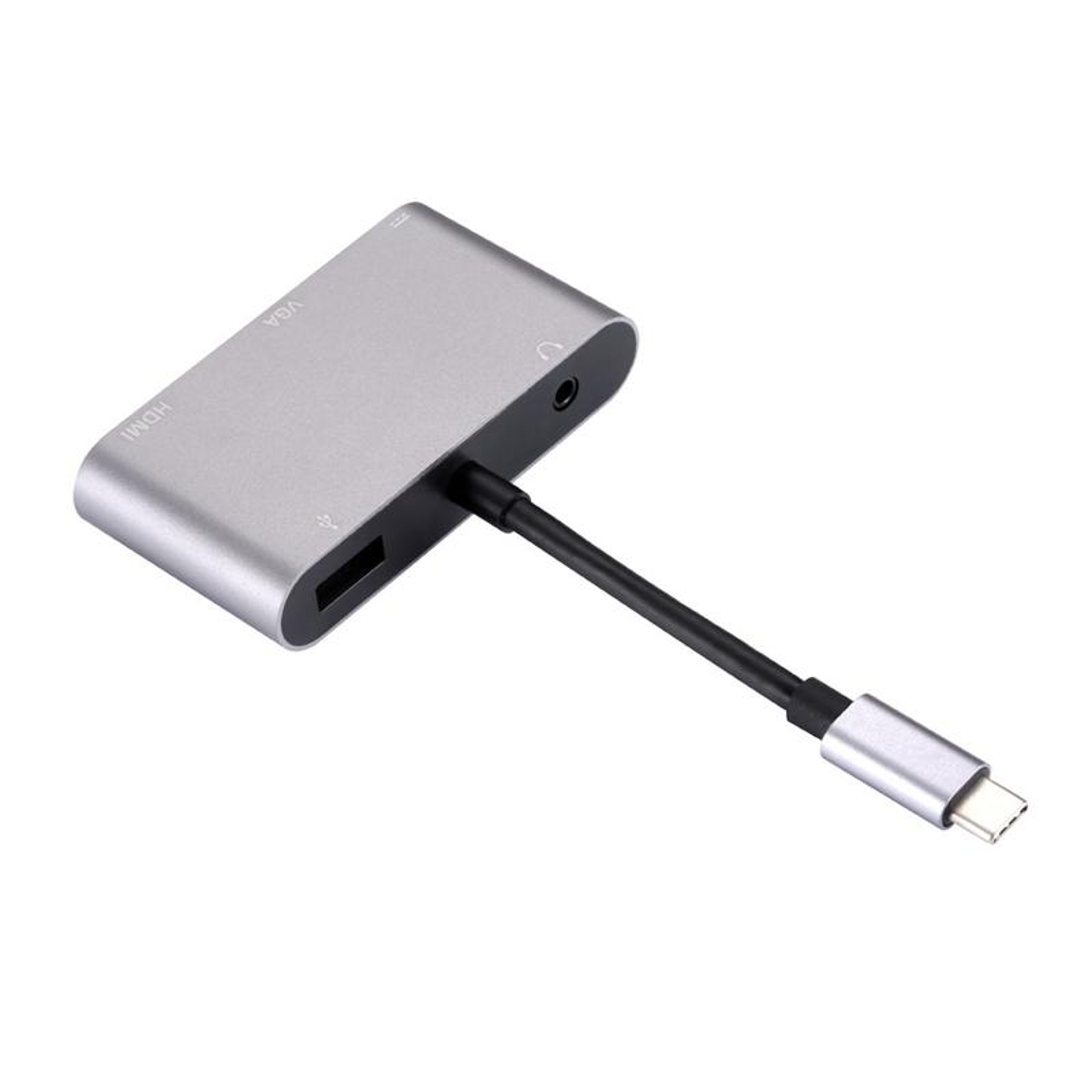 4K USB-C Multiport Hub Adapter with HDMI, VGA, USB 3.0, Audio & PD Charging – view 4