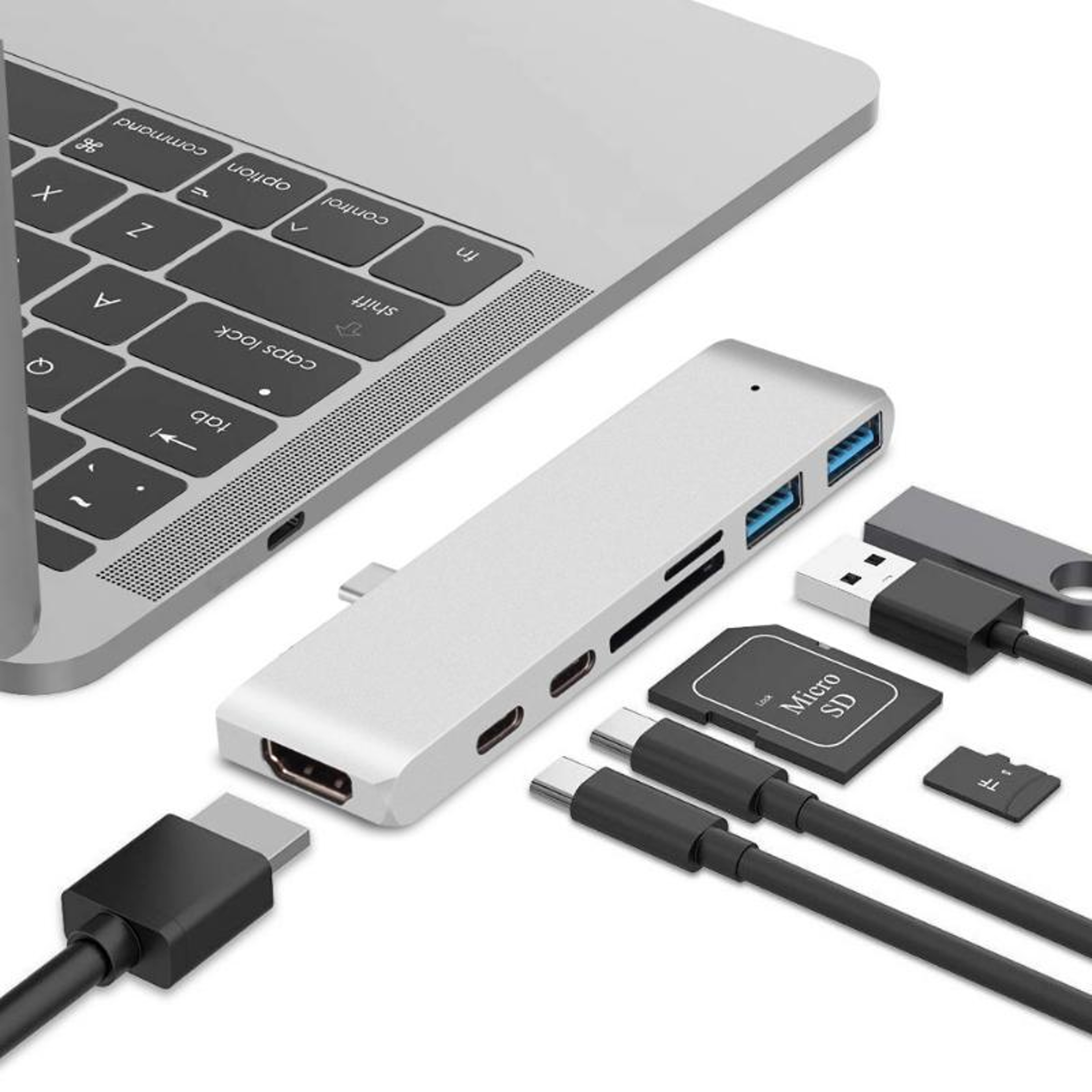 4K USB-C Hub Docking Station with HDMI, SD/TF Card Reader & Fast Charging for MacBook Pro – view 8