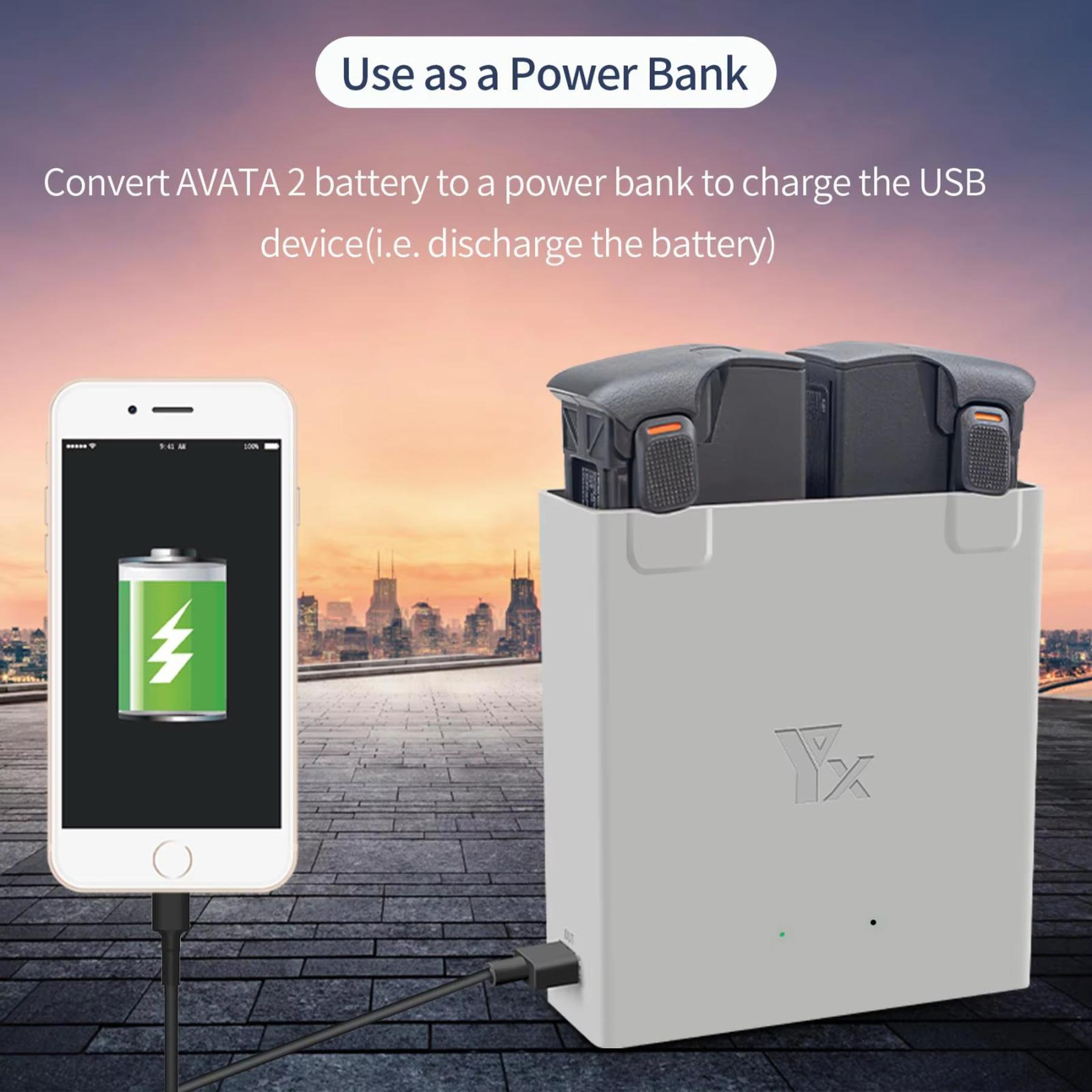 DJI Avata 2 Dual Battery Charging Hub & Smart Maintenance Station 65W Fast Charger – view 5
