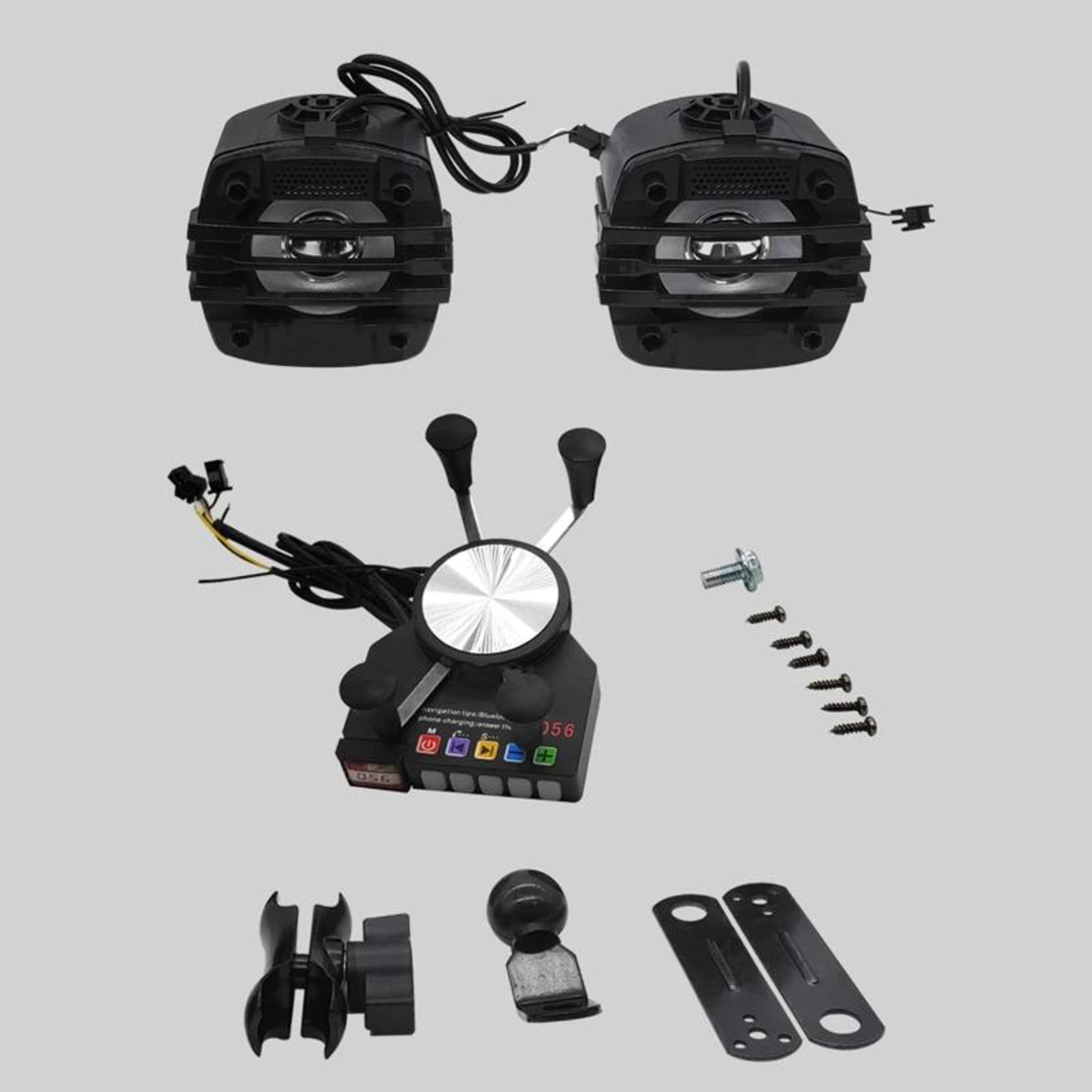 RideCharge Pro Bluetooth Motorcycle Phone Mount & USB Charging Speaker System – view 2