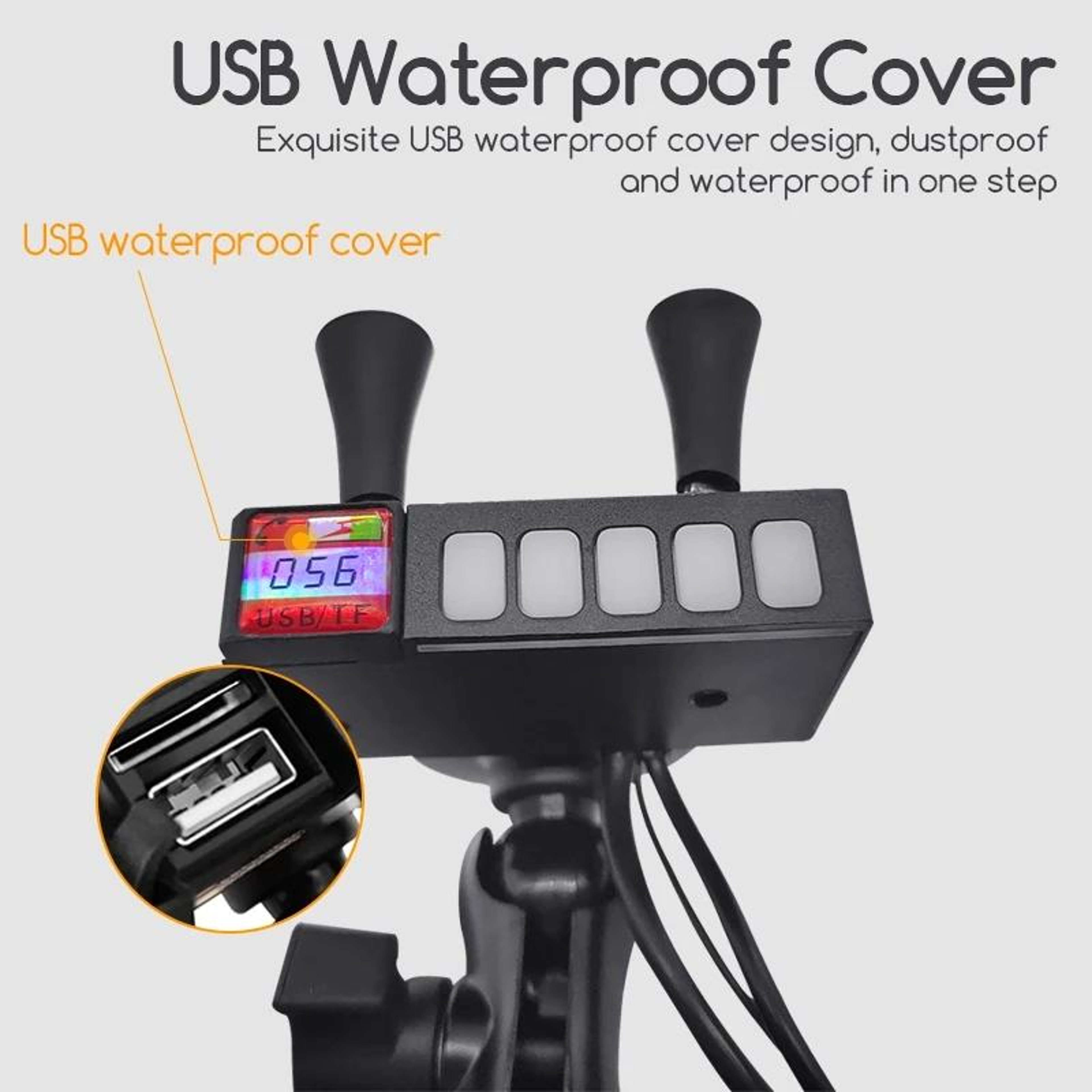 RideCharge Pro Bluetooth Motorcycle Phone Mount & USB Charging Speaker System – view 8