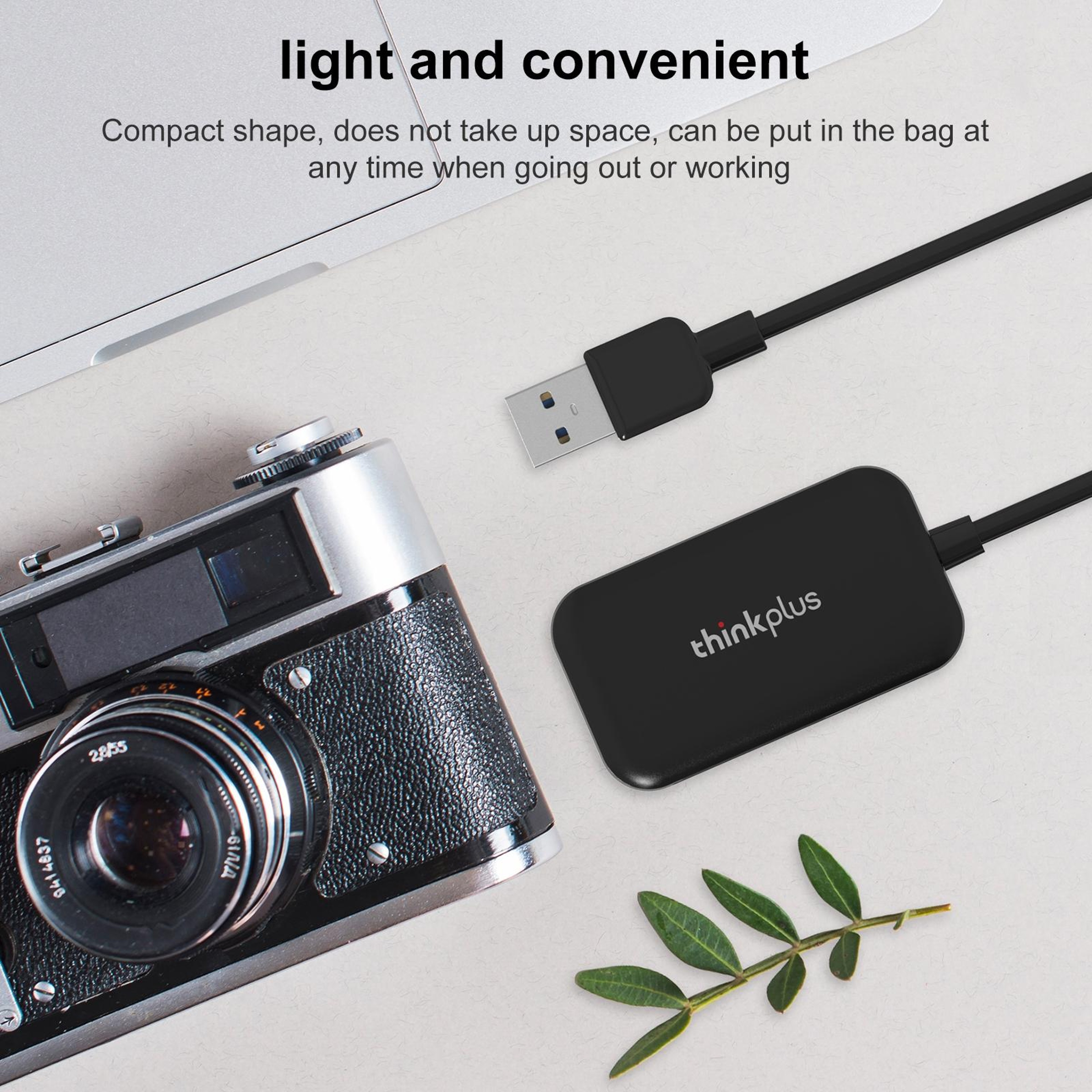 Lenovo ThinkPlus TC102 USB 3.0 Card Reader 3 in 1 SD TF CF Memory Card Adapter – view 7