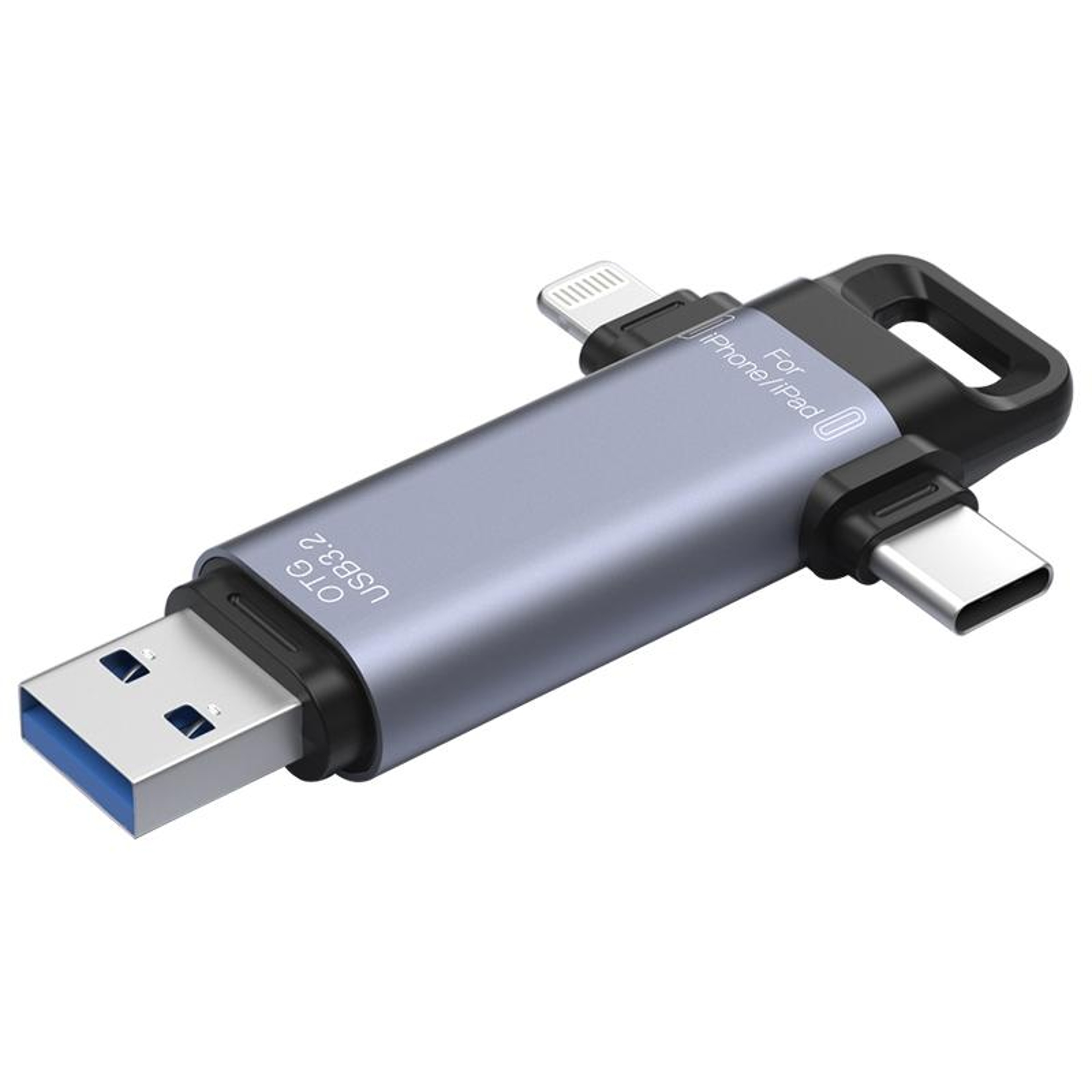 NK-951 3-in-1 USB 3.2 Flash Drive with Type-C & Lightning OTG Storage – view 1