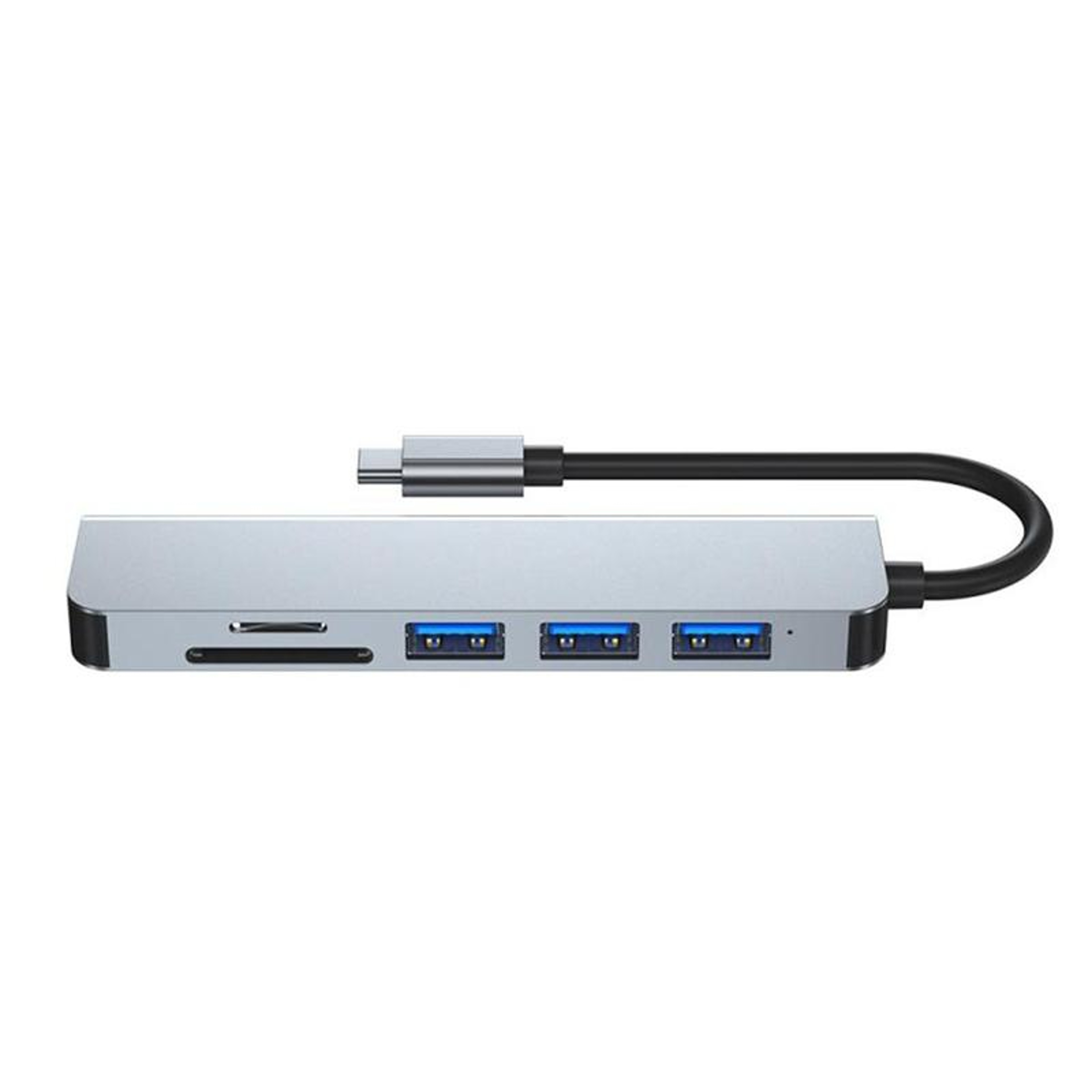 6 in 1 USB C Hub with HDMI, 3 USB Ports, SD TF Card Reader & 100W PD Charging Dock – view 2
