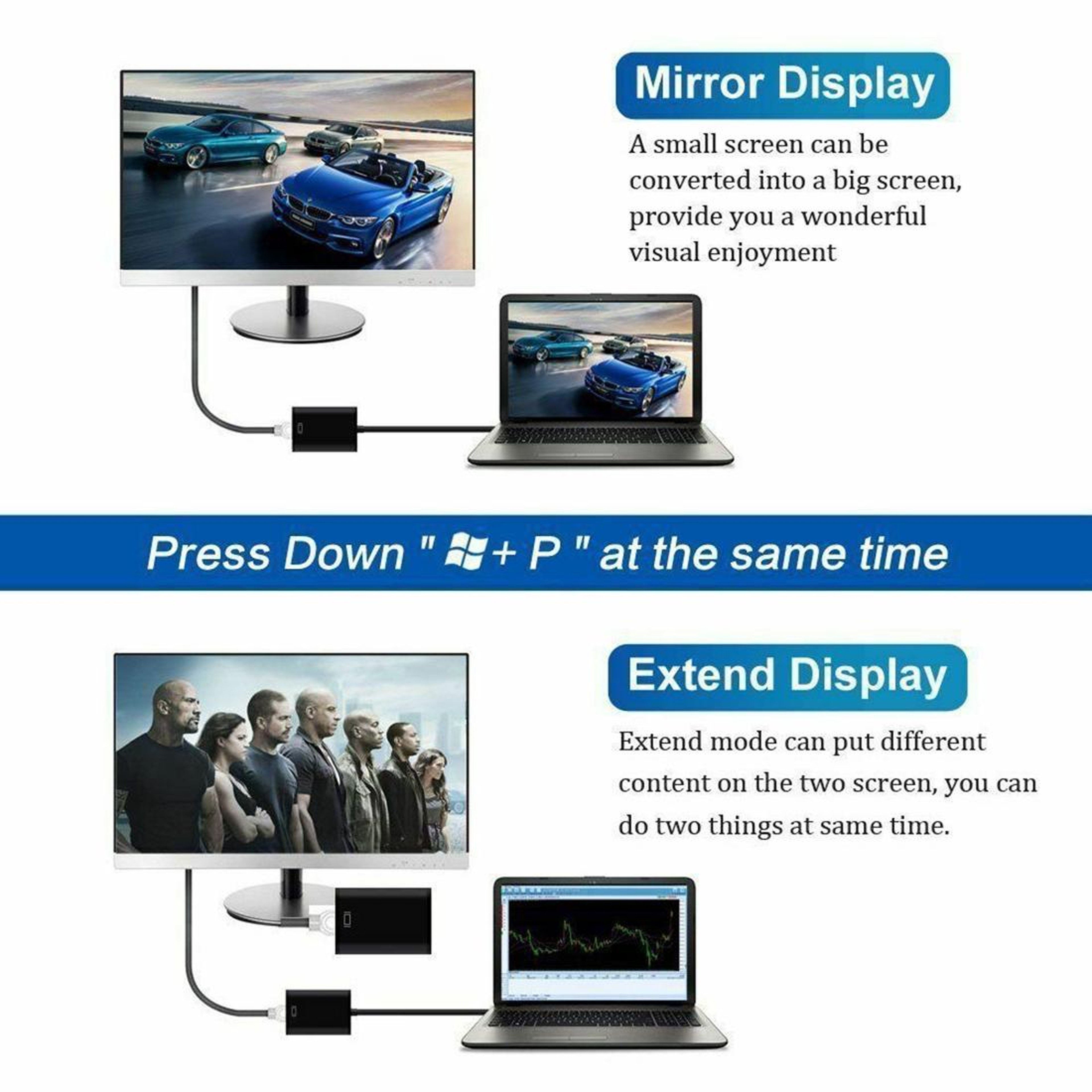 USB 3.0 to HDMI Adapter 1080P External Display Converter for Laptop & PC – view 8