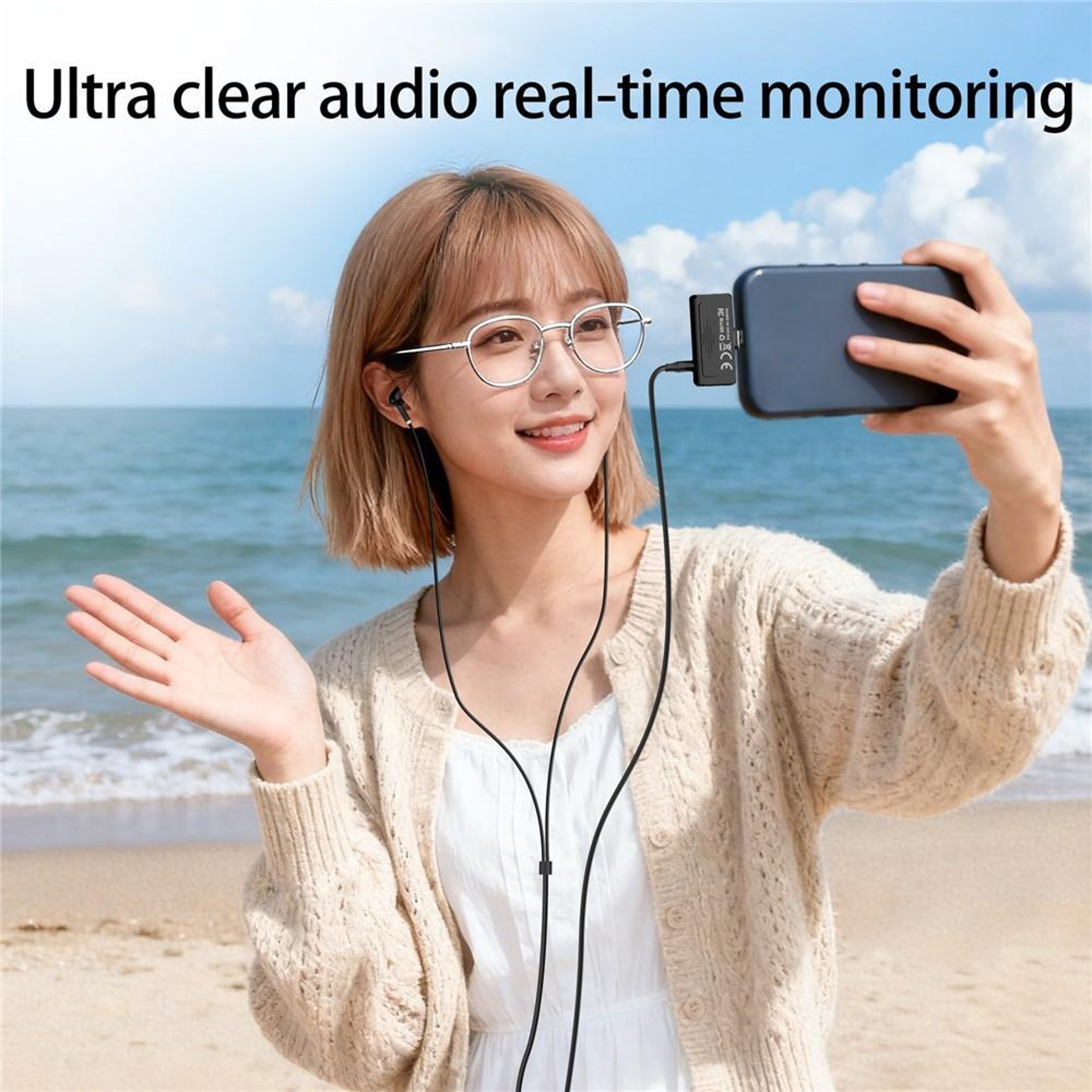 YANMAI R6 USB-C Mini Microphone with AI Noise Cancellation for Vlogging & Recording – view 12