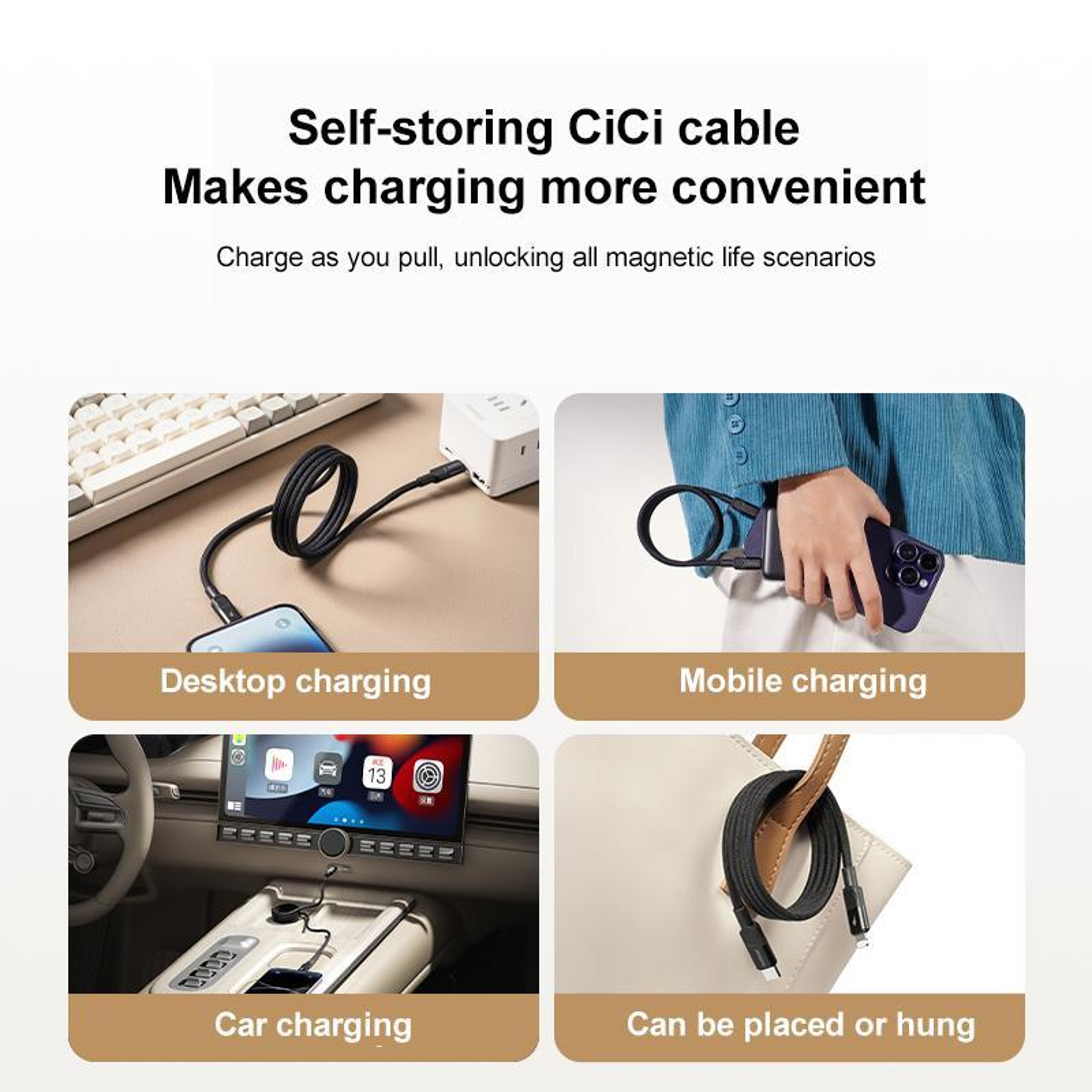 MOMAX Mag Link 60W USB C to Lightning cable MFi Magnetic Braided Fast Charging Cable 1M – view 3