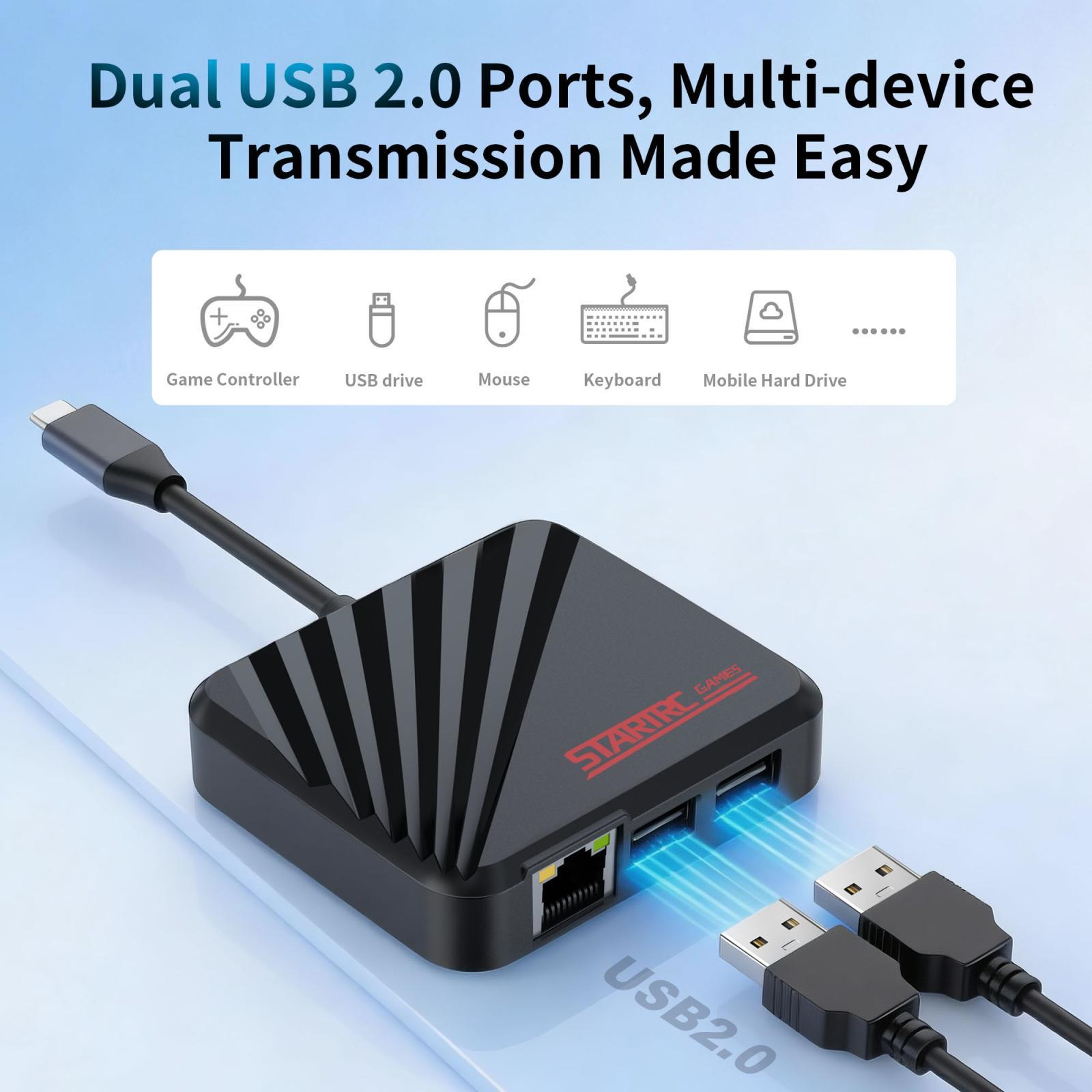 STARTRC Portable Nintendo Switch Dock with 4K HDMI, Ethernet & USB-C PD Charging – view 11