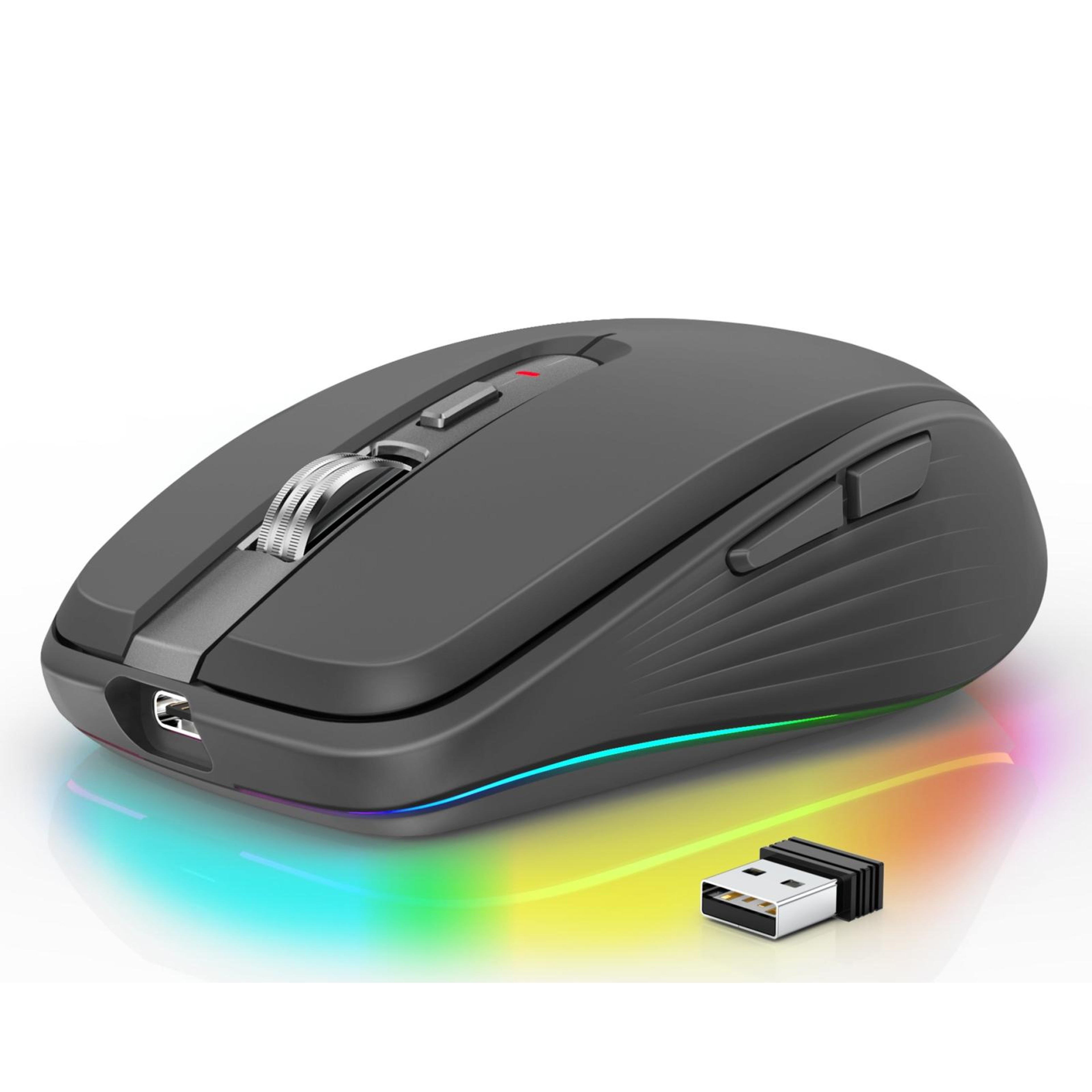 HXSJ M303 Wireless Mouse Dual Mode Bluetooth Mouse Rechargeable Silent 2400 DPI – view 11