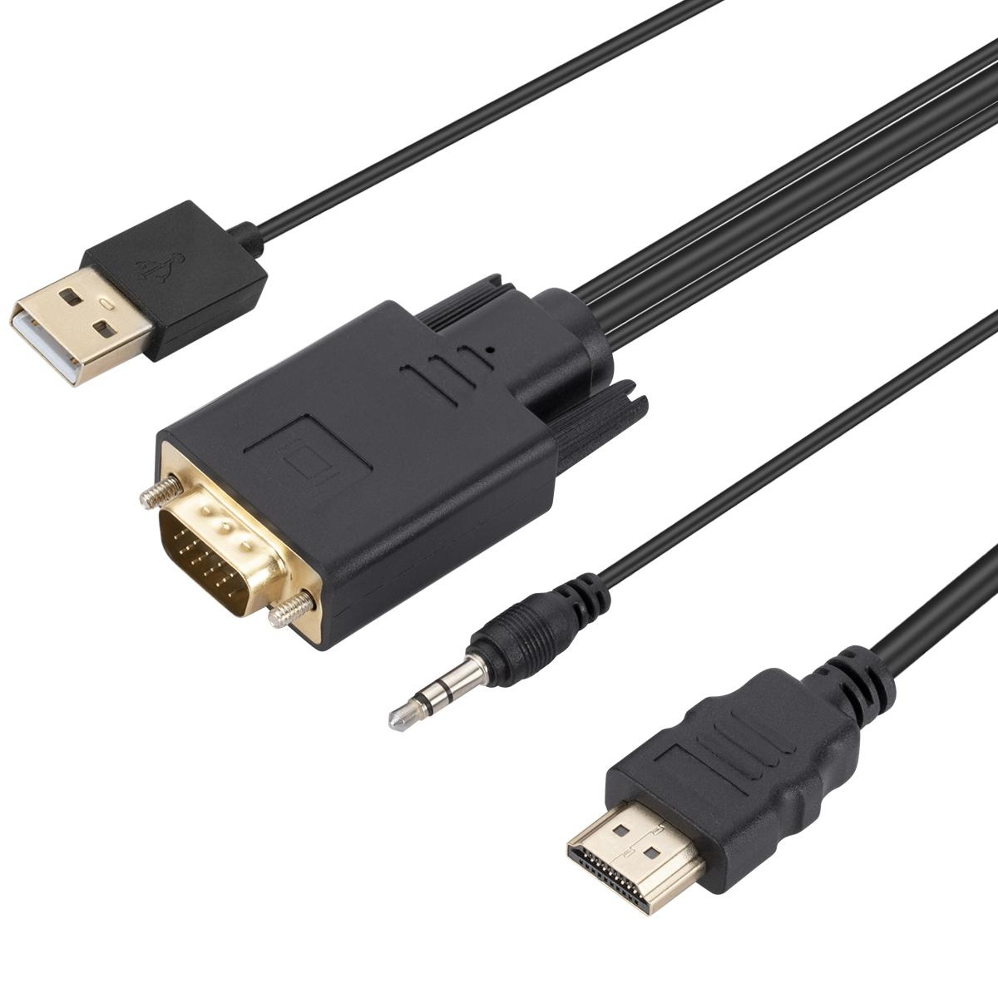 VGA to HDMI Adapter Cable with Audio USB Powered 1080P Converter 1.8M – view 5