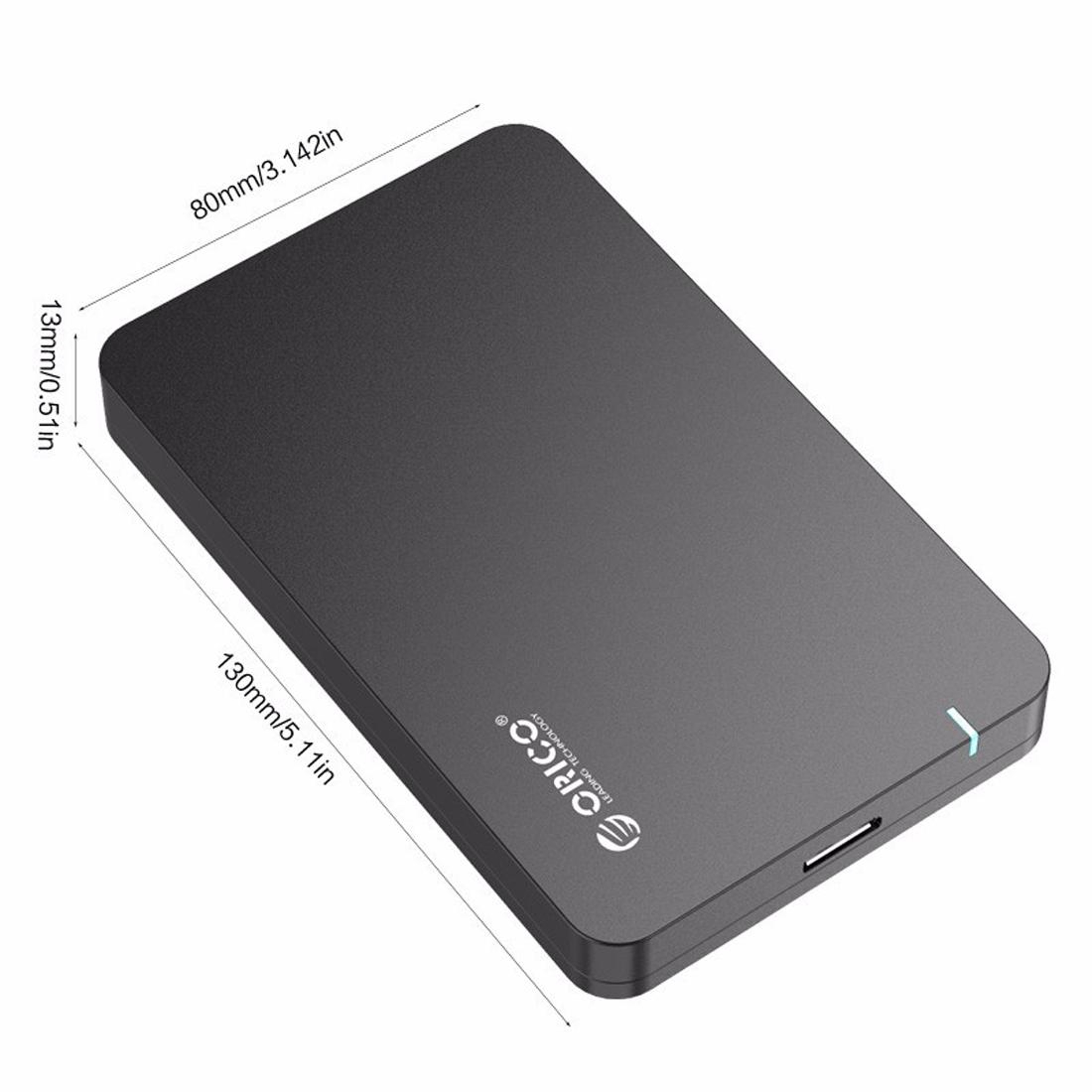 ORICO USB 3.0 External Hard Drive Enclosure for 2.5" SATA HDD SSD 4TB Tool-Free Storage Case – view 7