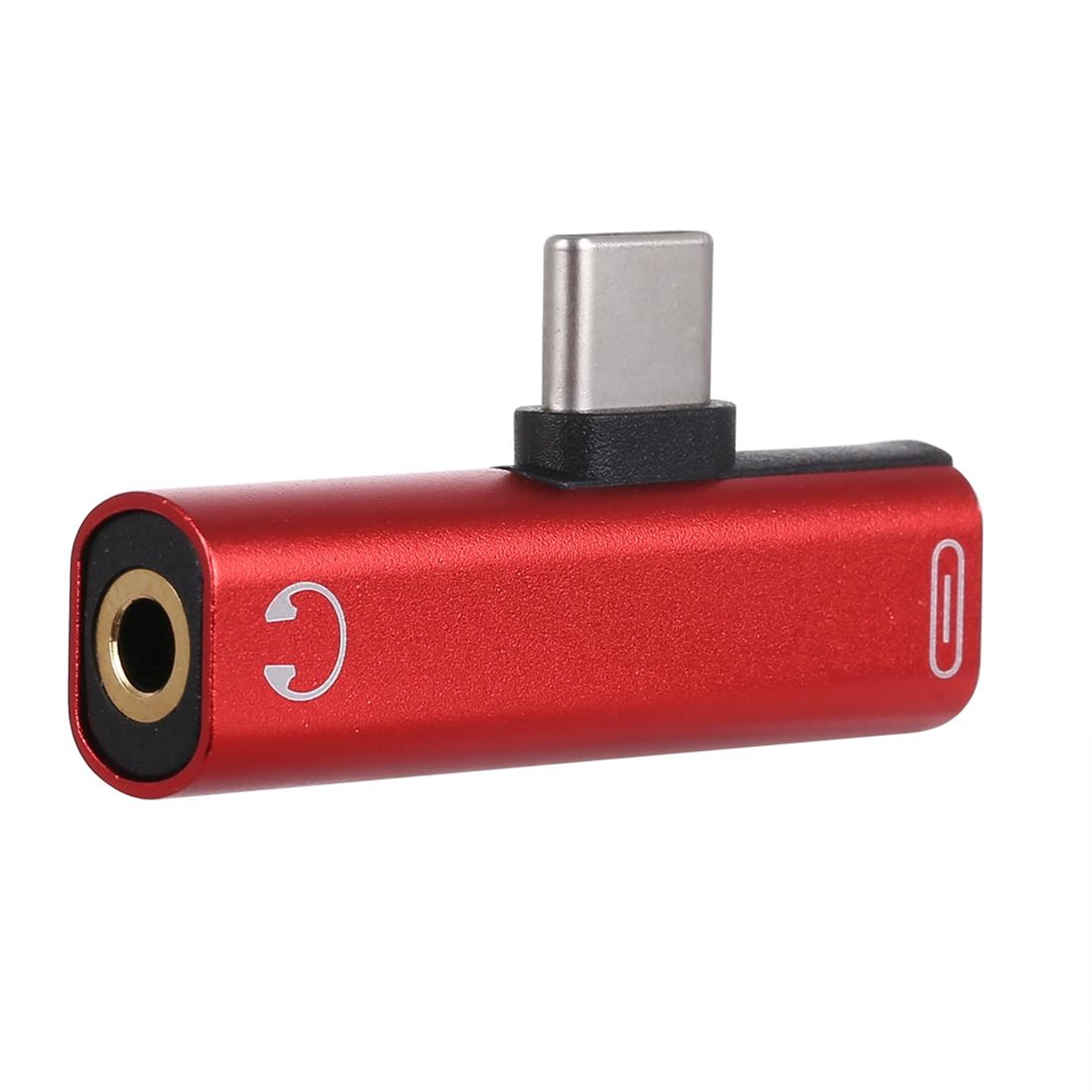 2 in 1 USB C to 3.5mm Adapter with Type C Charging Port Fast Charge Audio Splitter – view 3