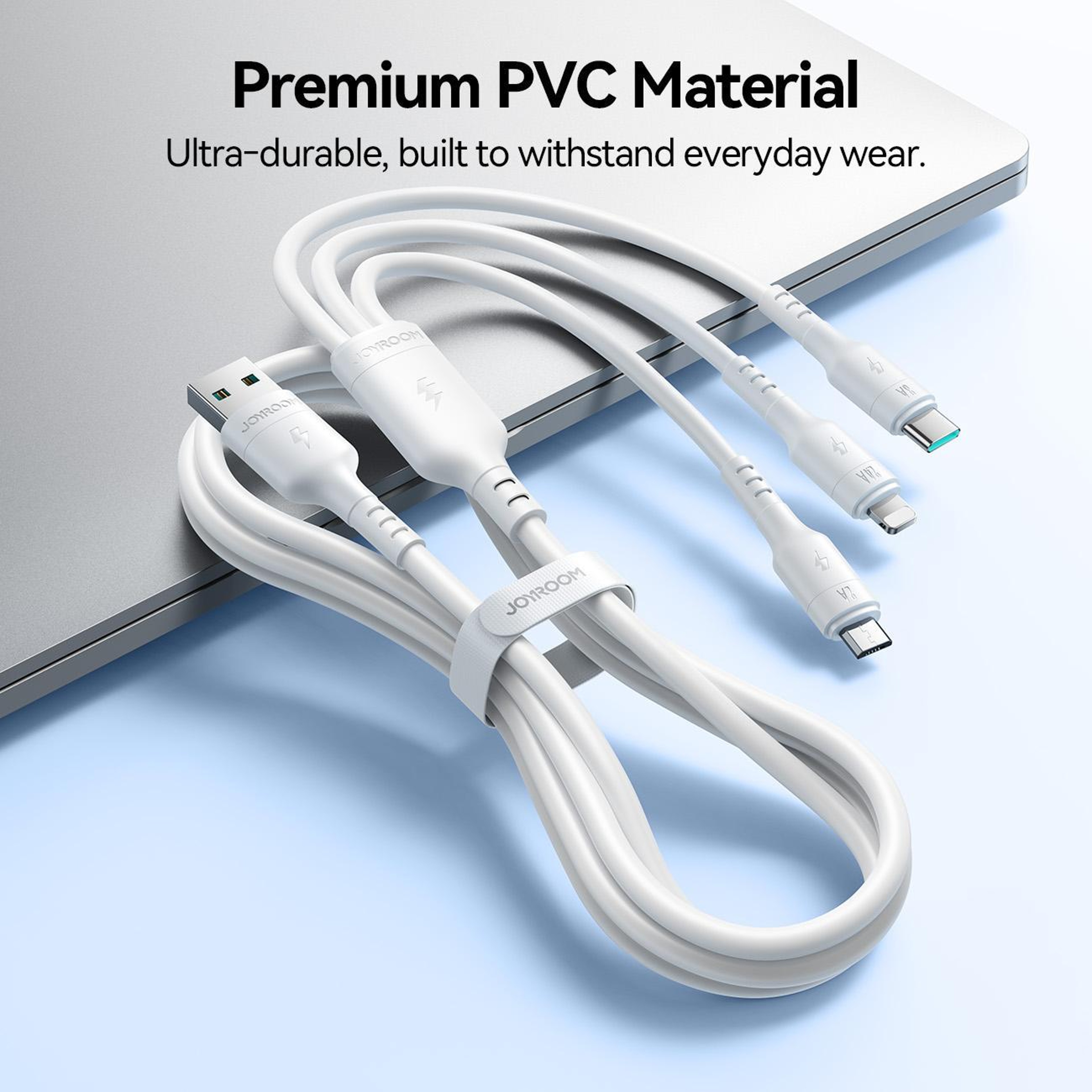 JOYROOM A61 OmniGo 3 in 1 Fast Charging Cable USB to Lightning USB C Micro USB 1.2m – view 5