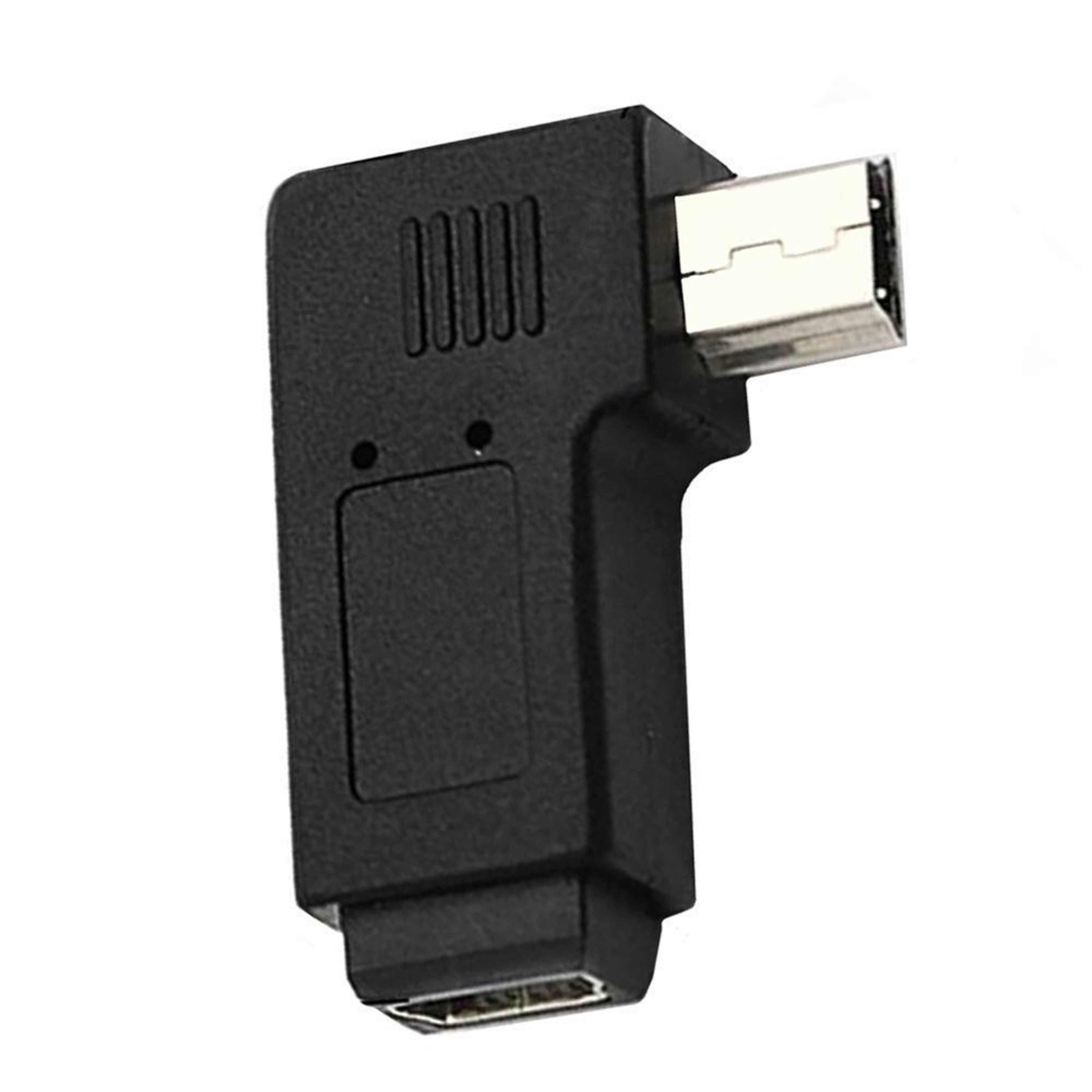 90 Degree Mini USB Extension Adapter Left Angle Mini USB Male to Female Adapter USB 2.0 – view 2