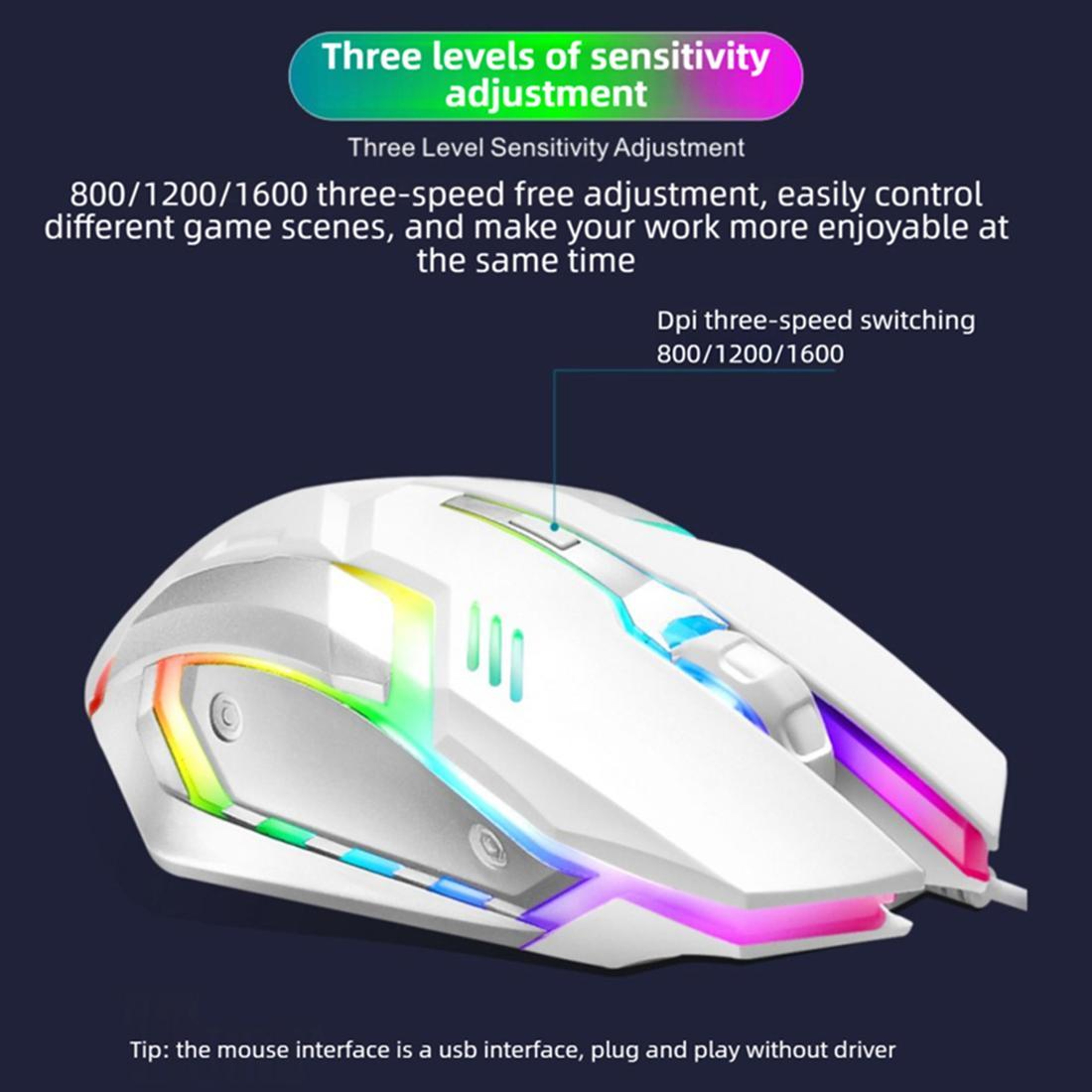 SHIPADOO S150 Ergonomic Wired Mouse 1600 DPI USB Wired Mouse for Office and Gaming – view 10
