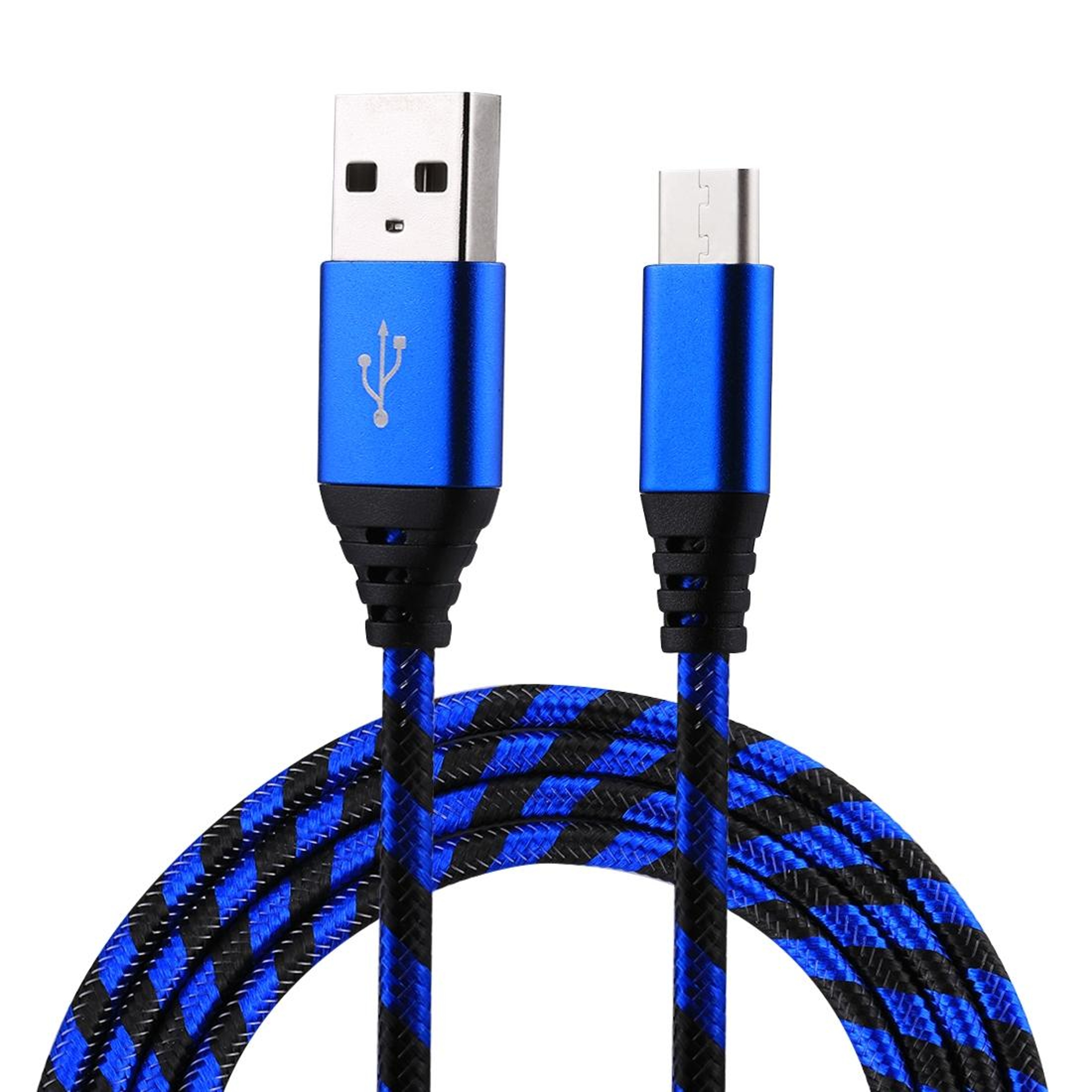 1m USBC Charging Cable Nylon Braided USB Type C Data Sync Cable For Android Devices 0
