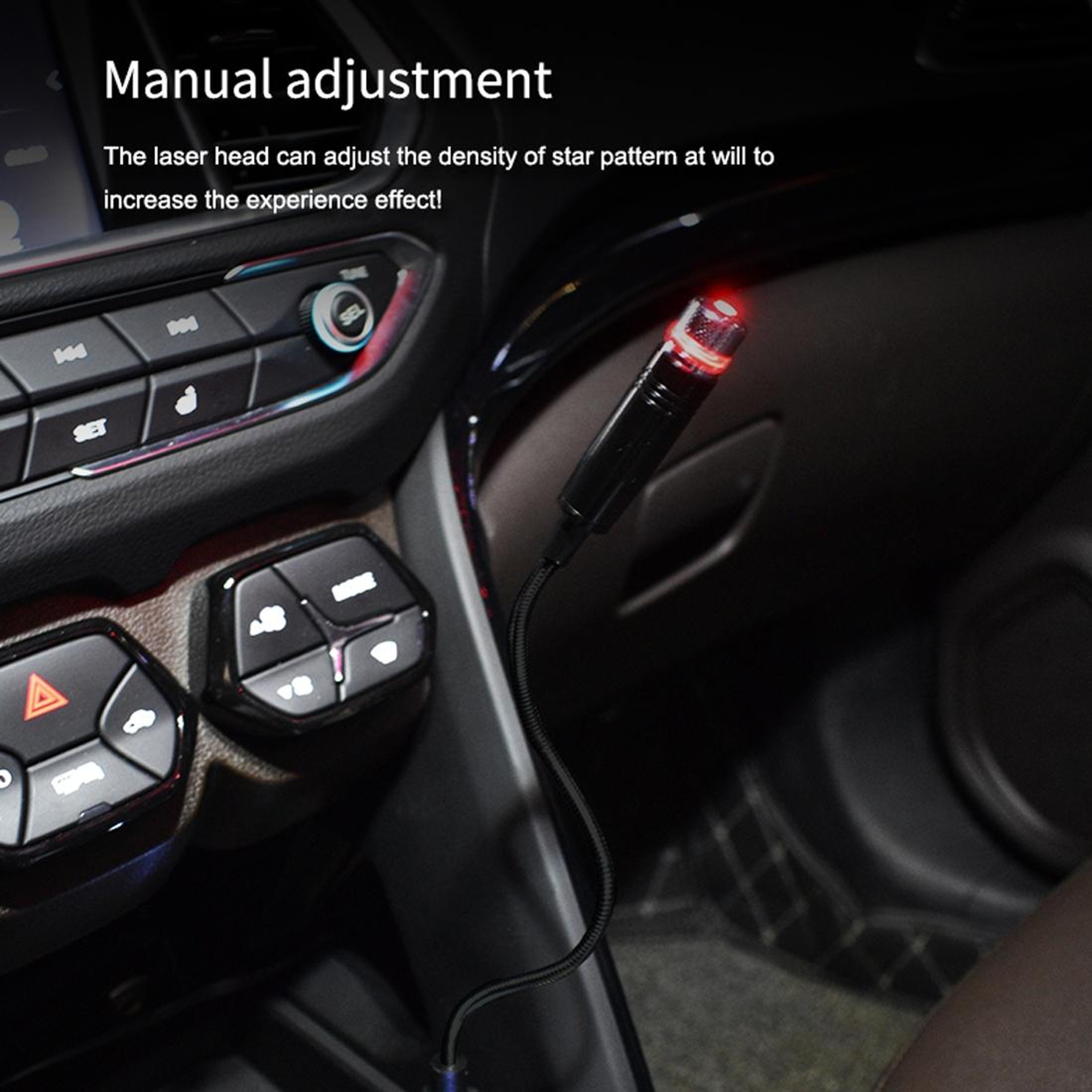 USB Car Star Projector Light 360 Degree Flexible Car Interior Star Light with USB Ambient Lighting – view 3